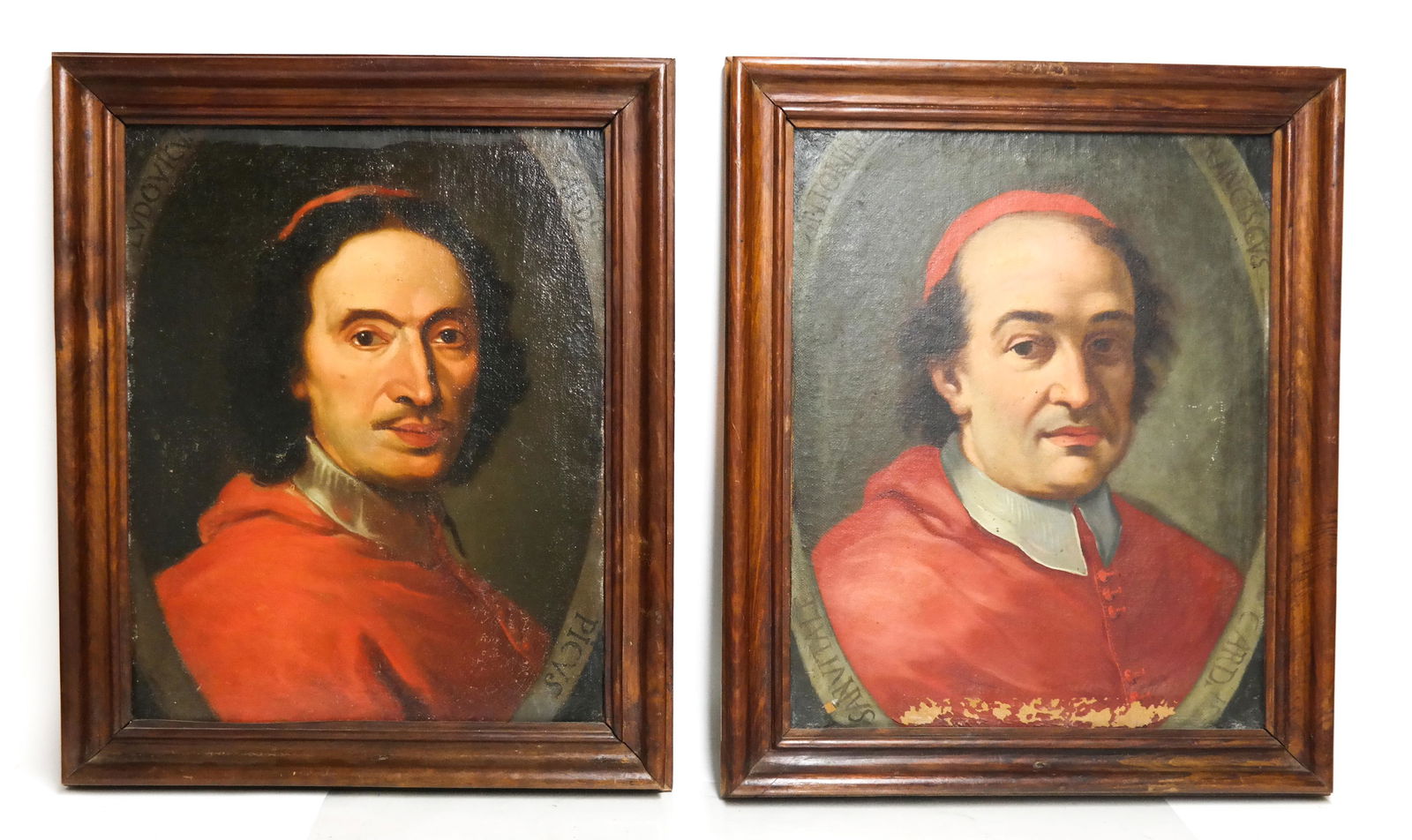 Two Portraits of Cardinals - Oil on Canvas (1 of 8)