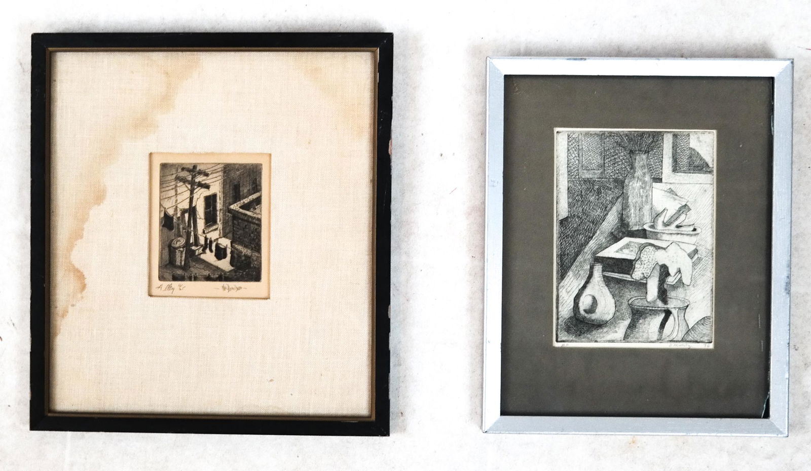 Etching, Lithograph: Still Life, Alley (1 of 7)