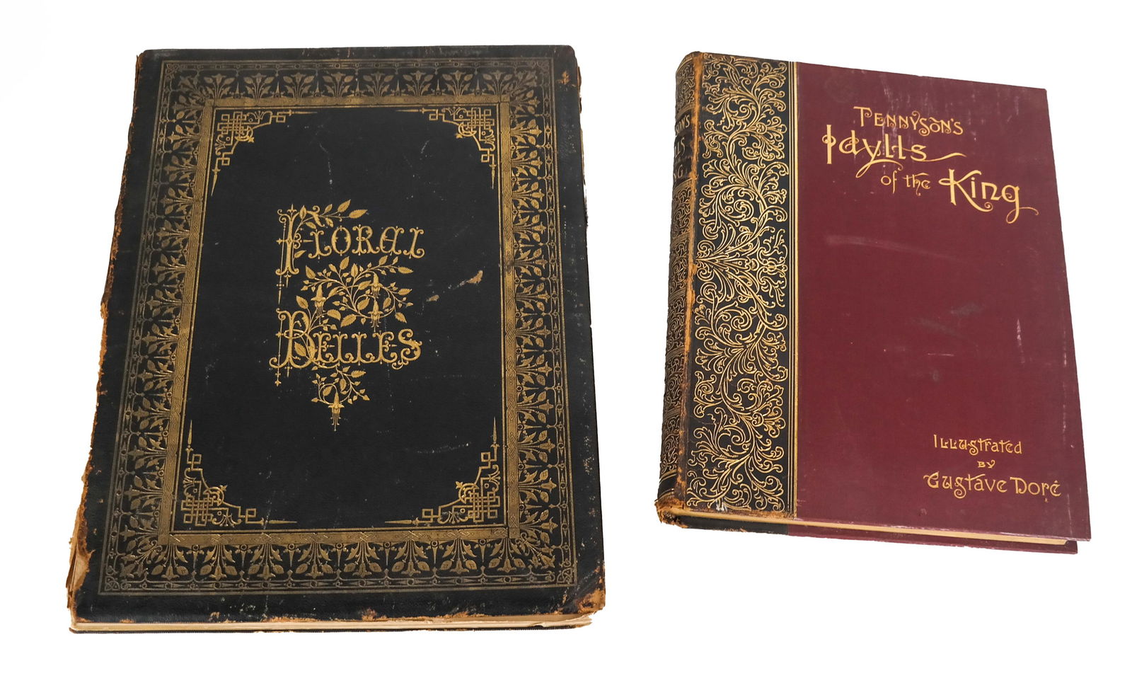 Two Books: Gustave Dore "Idylls" & "Floral Belles" (1 of 7)