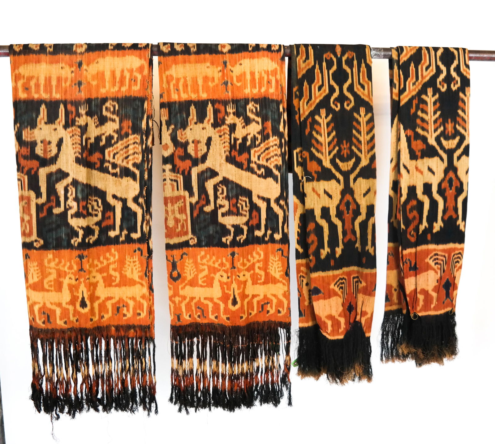 Set of 4 Vintage Tribal Hand-Dyed Runners / Panels (1 of 7)