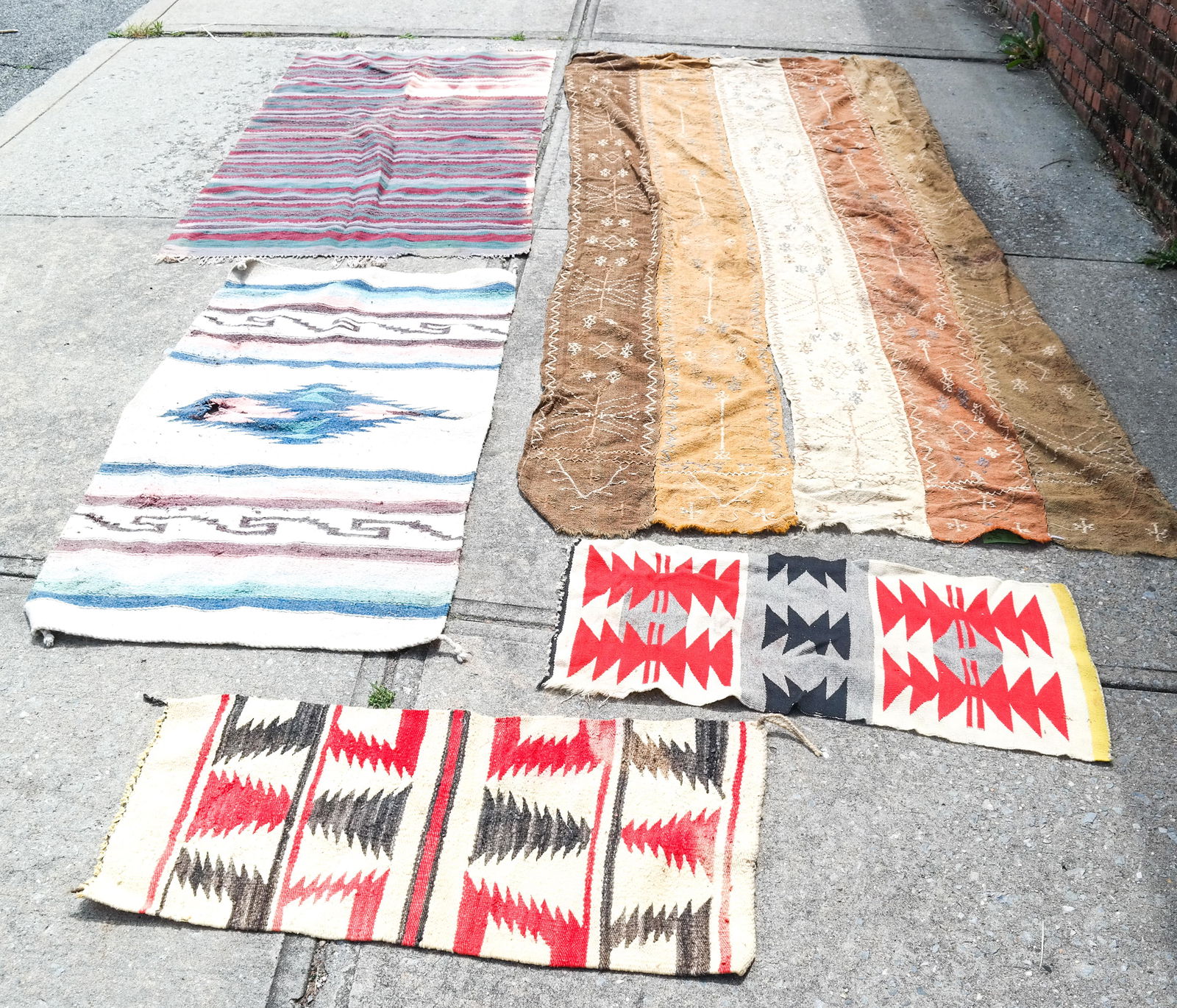 Lot of 5 Native American Woven Textiles (1 of 10)