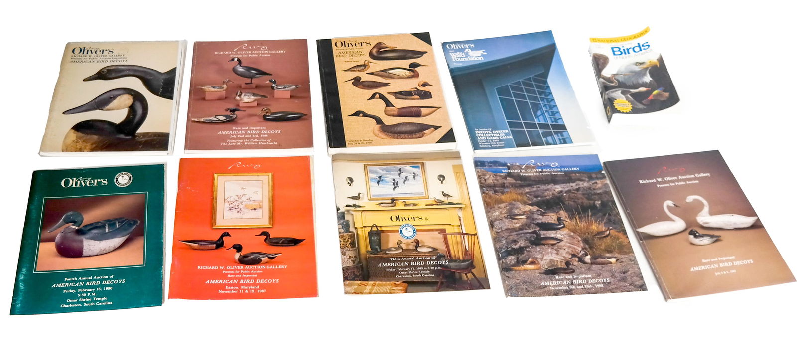 Lot of 10 Duck & Bird Decoy Auction Catalogues (1 of 8)
