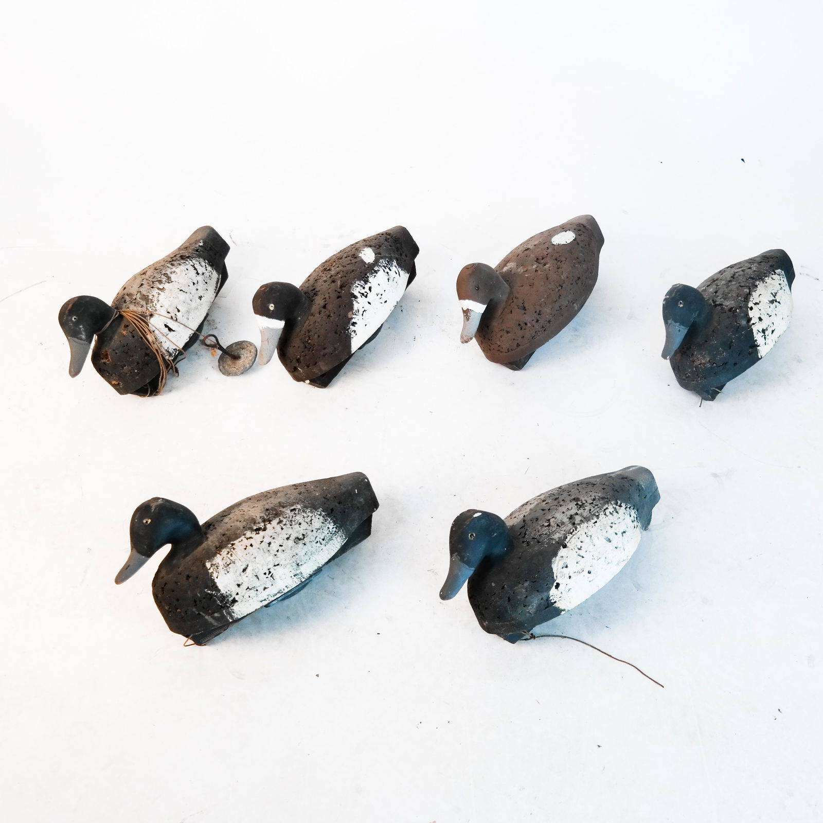 Lot of 6 Broadbill Cork Decoys (1 of 6)