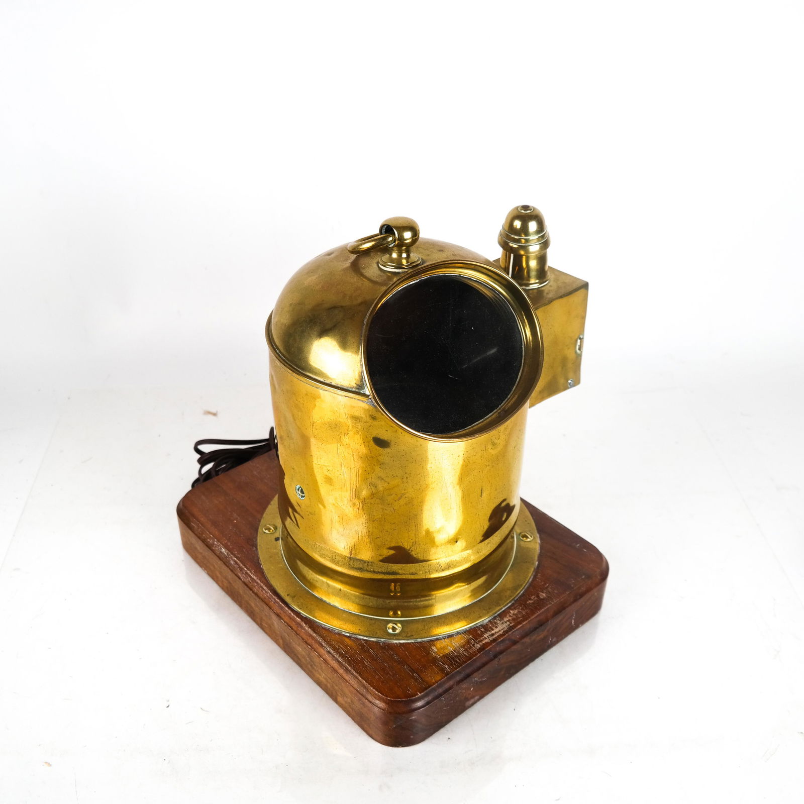 Antique Brass Gimballed Ship Compass Binnacle (1 of 7)
