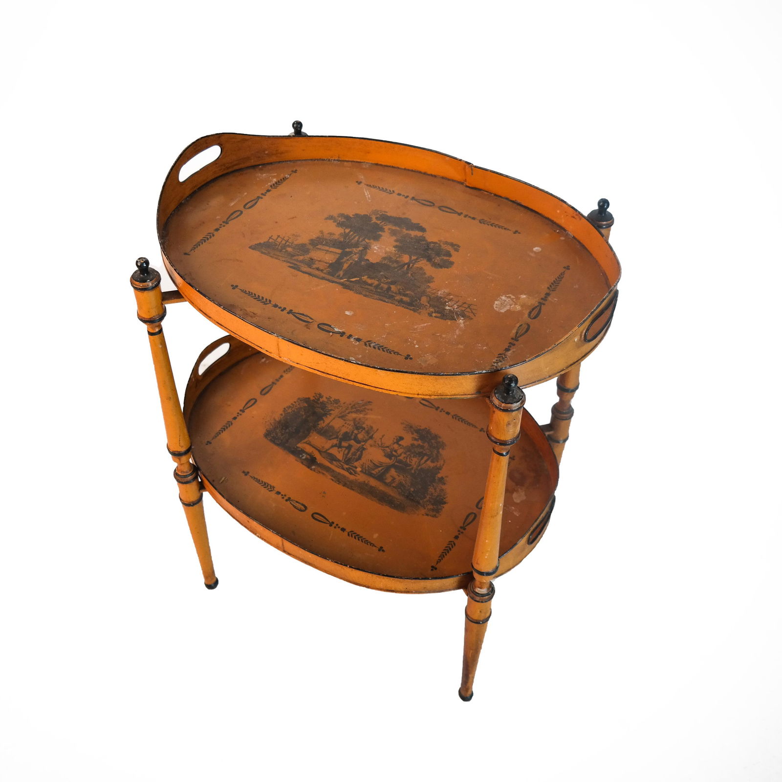 Two-Tier Tole Table, Italy (1 of 8)