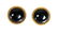 Pair 18K Gold Buccellati Garnet Earrings