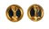 Pair 18K Gold Buccellati Garnet Earrings - 2