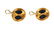 Pair 18K Gold Buccellati Garnet Earrings - 3
