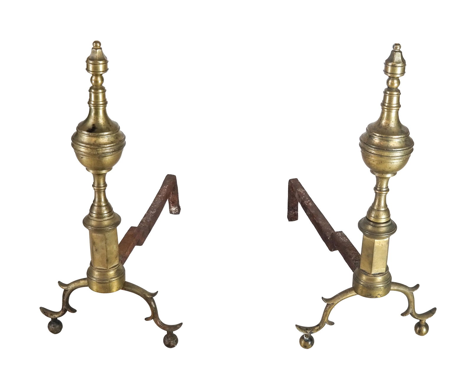 Pair of Antique American Andirons (1 of 4)