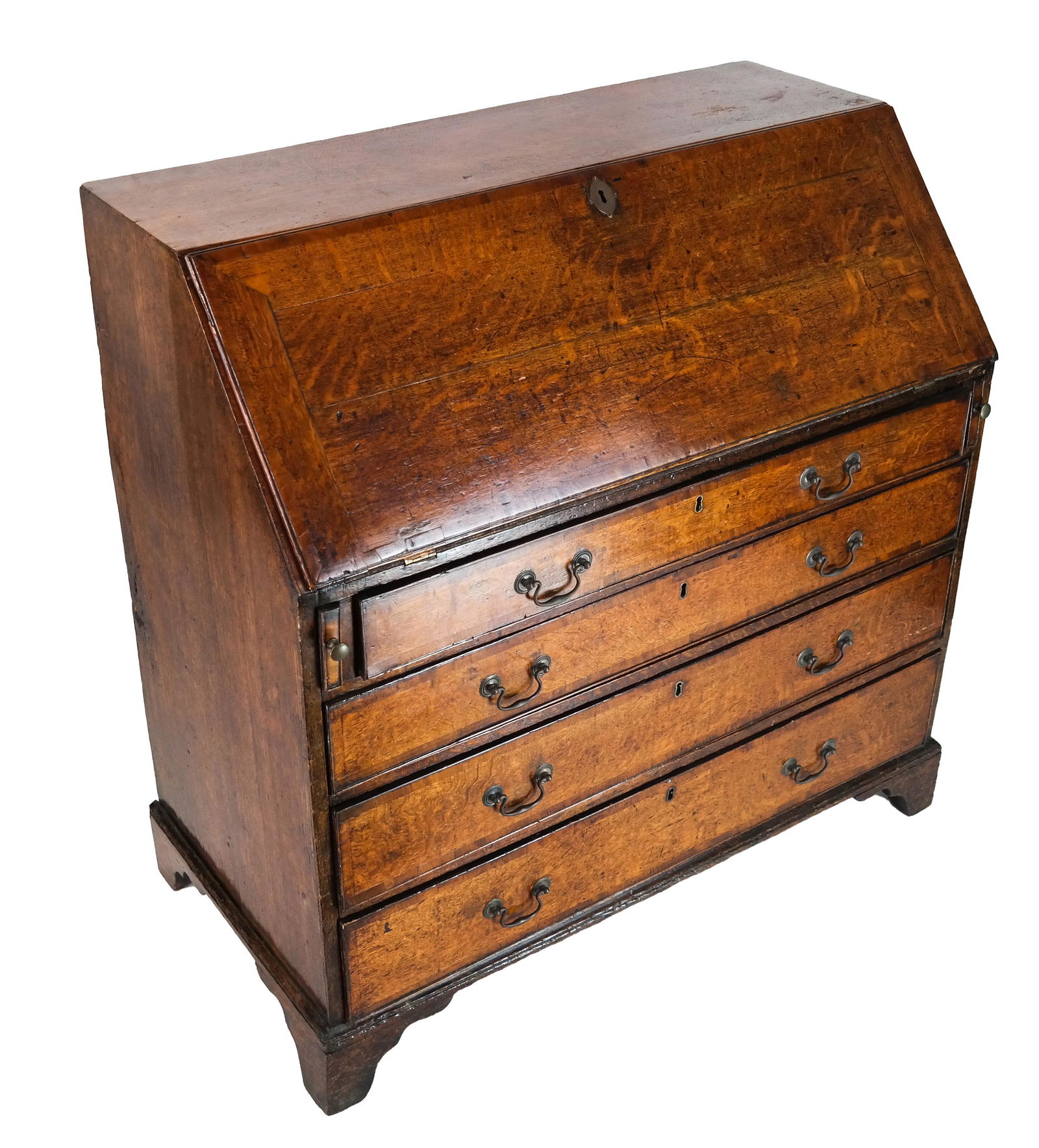 19th C. English Slant Front Desk (1 of 11)