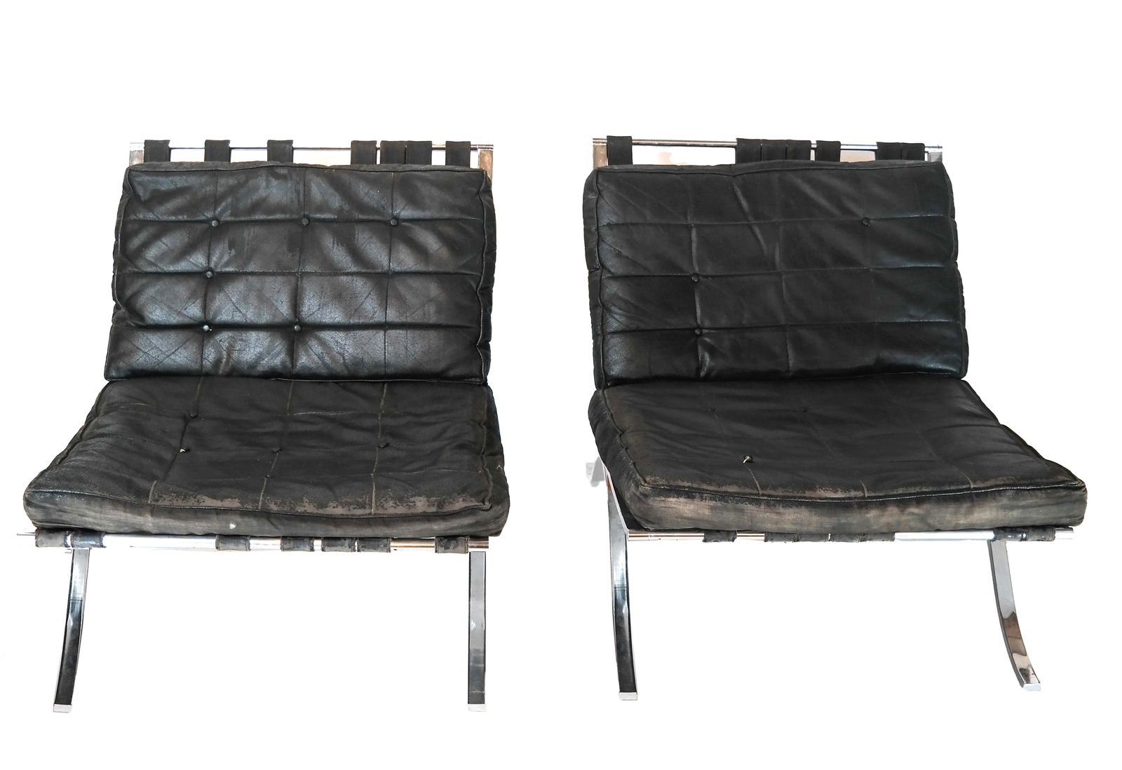 Pair Barcelona-Style Chairs (1 of 5)