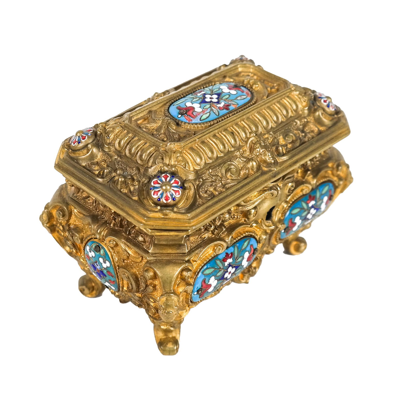 Bronze and Enamel Trinket Box (1 of 8)