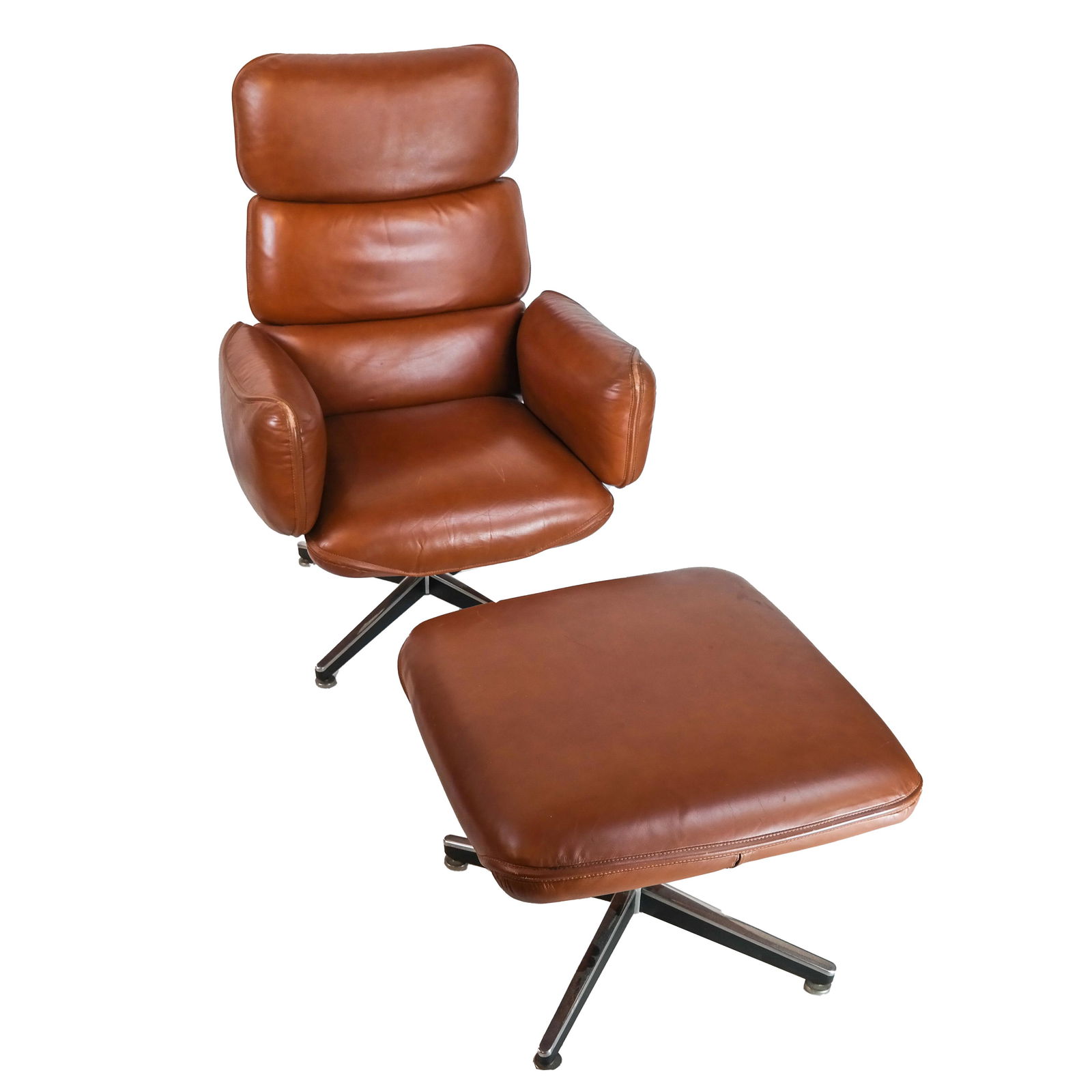 Modern Knoll Chair & Ottoman (1 of 18)