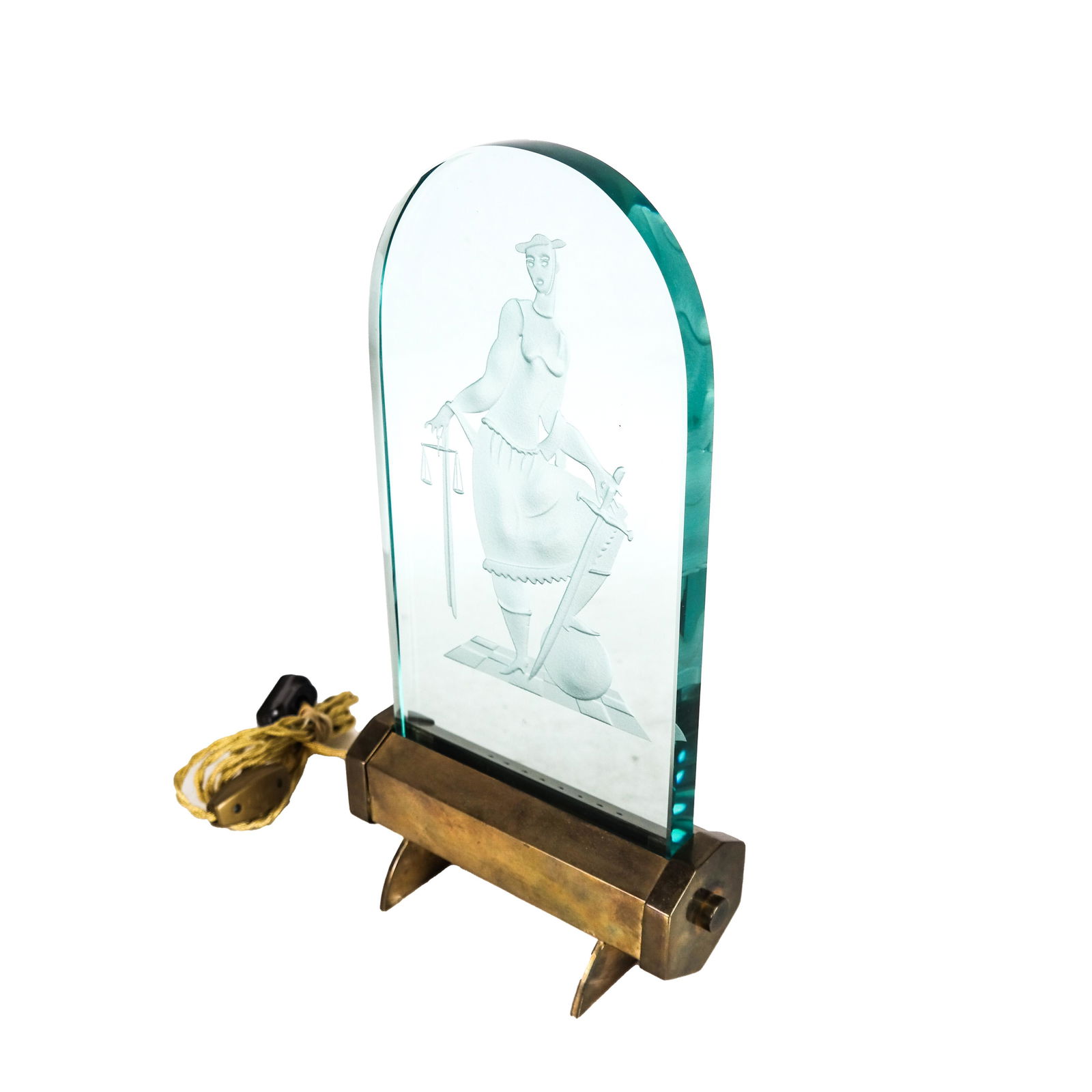 Art Deco Illuminated Sculpture (1 of 4)