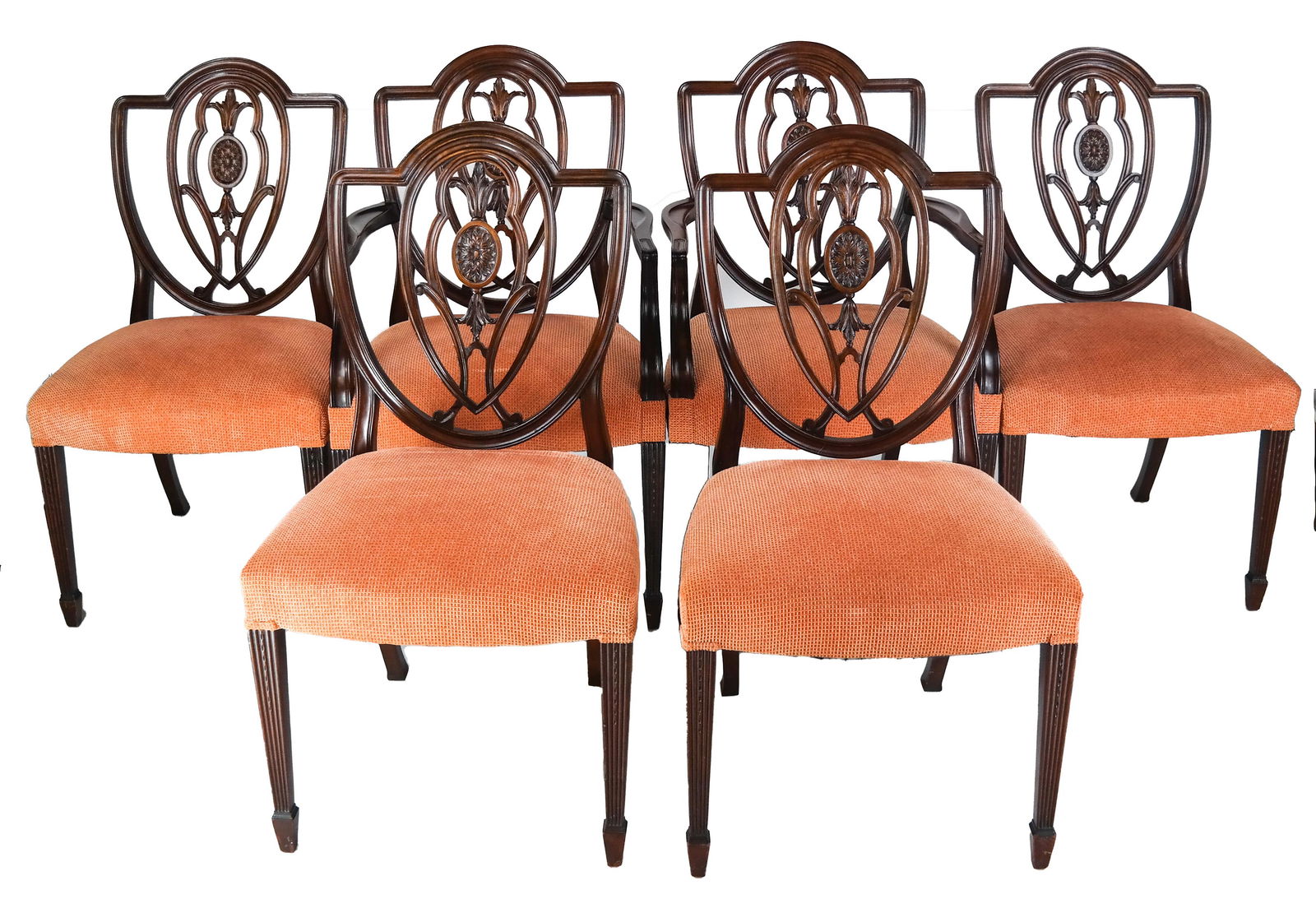 Set of 6 Shield Back Dining Chairs (1 of 10)