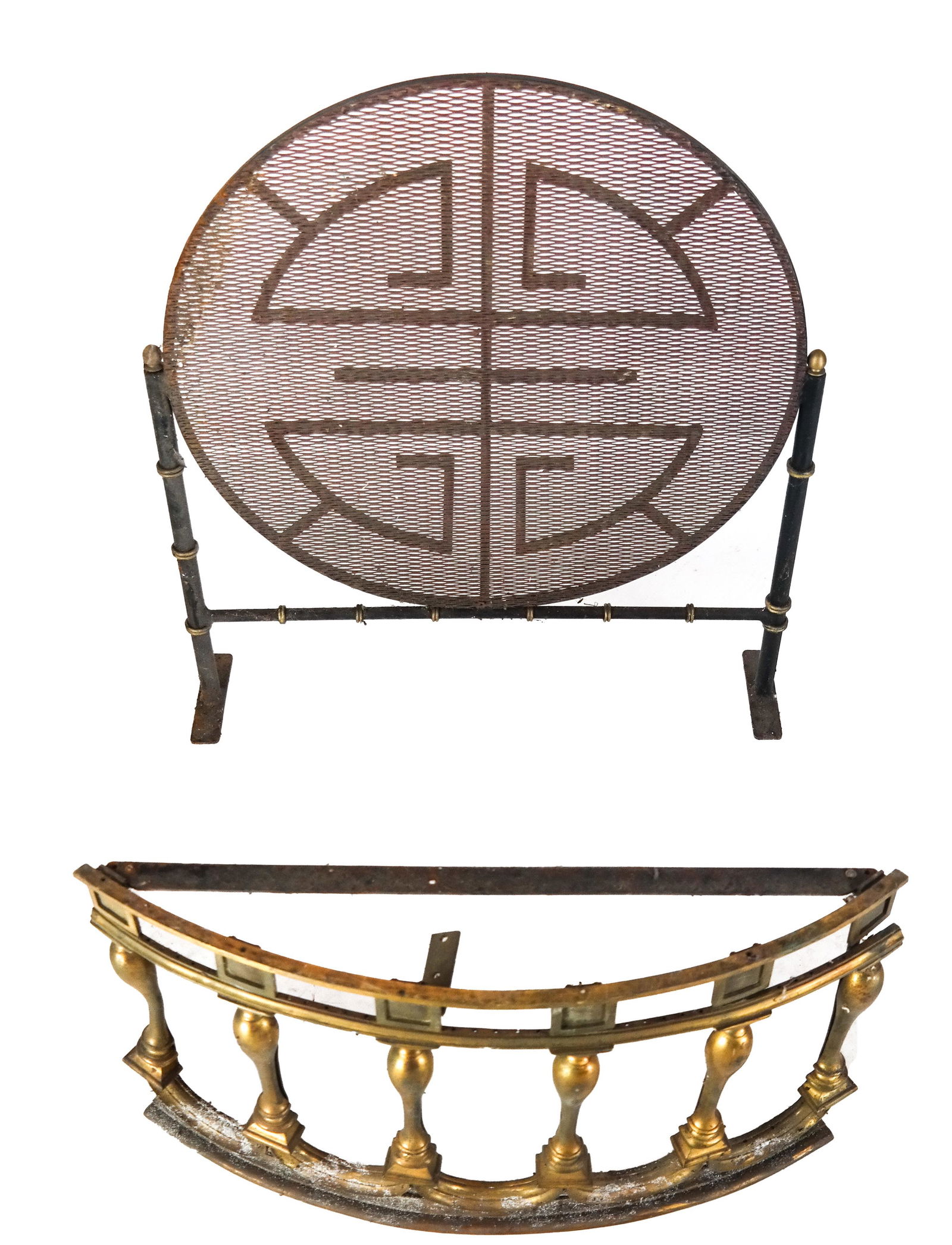 Bronze Fire Fender & Bronze Firescreen (1 of 6)