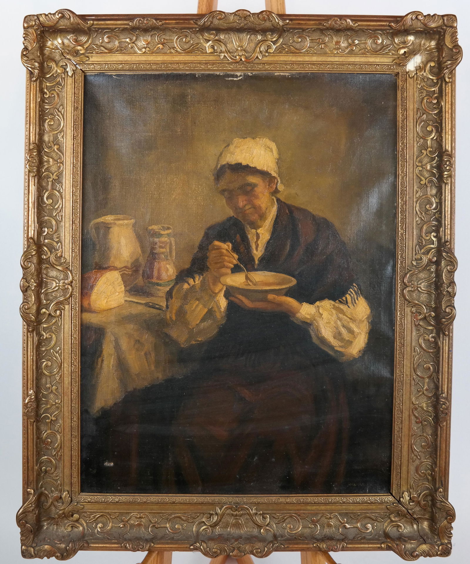 Dutch School: Mid 19th C. Portrait - Oil on Canvas (1 of 6)