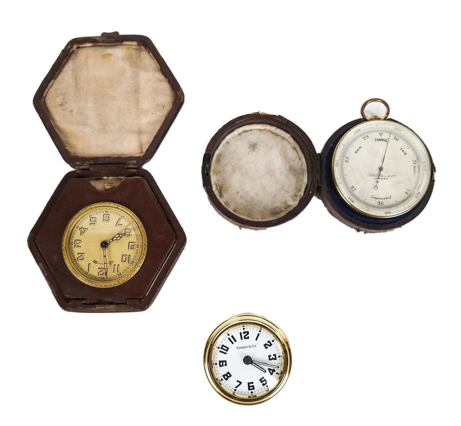 Desk Items: Two Clocks, Barometer (1 of 11)