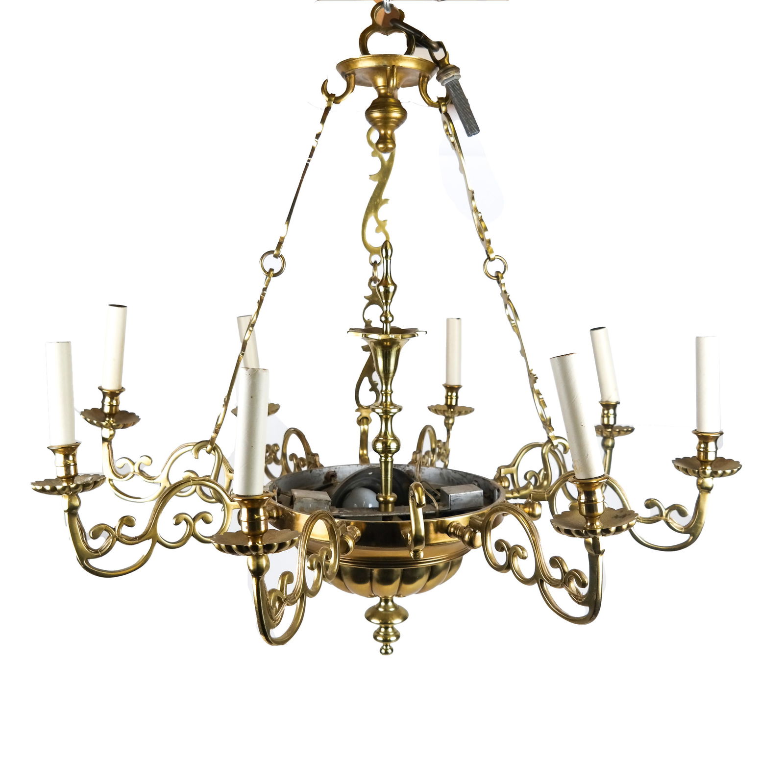 Gilt Bronze 8-Light Chandelier (1 of 9)