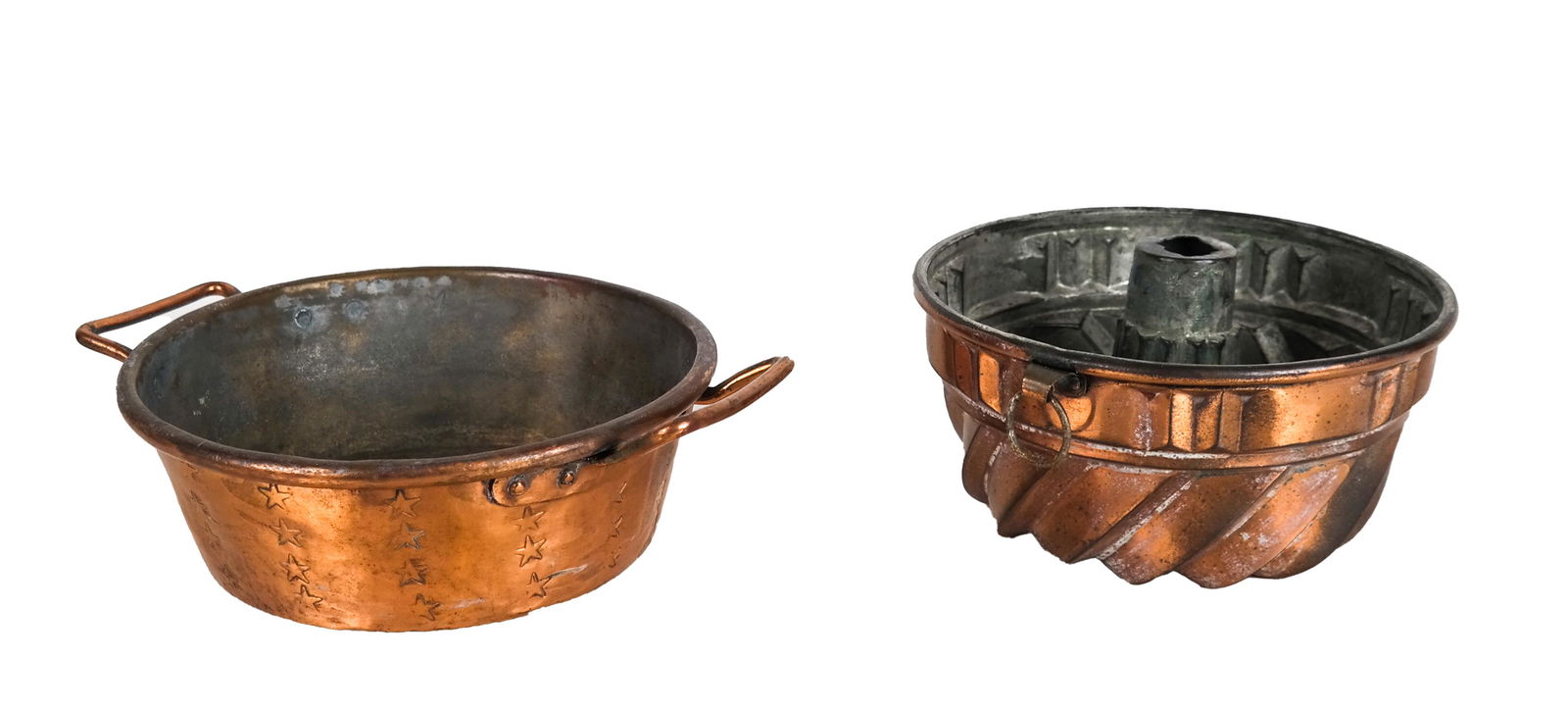 Two Vintage Copper Cake Molds (1 of 7)