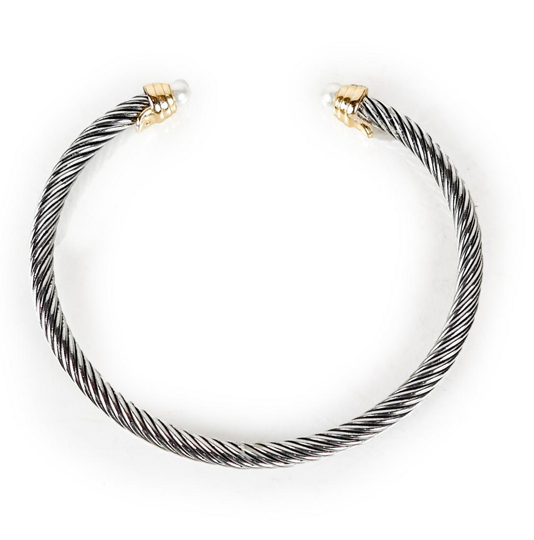 David Yurman Sterling Bangle Bracelet (1 of 5)