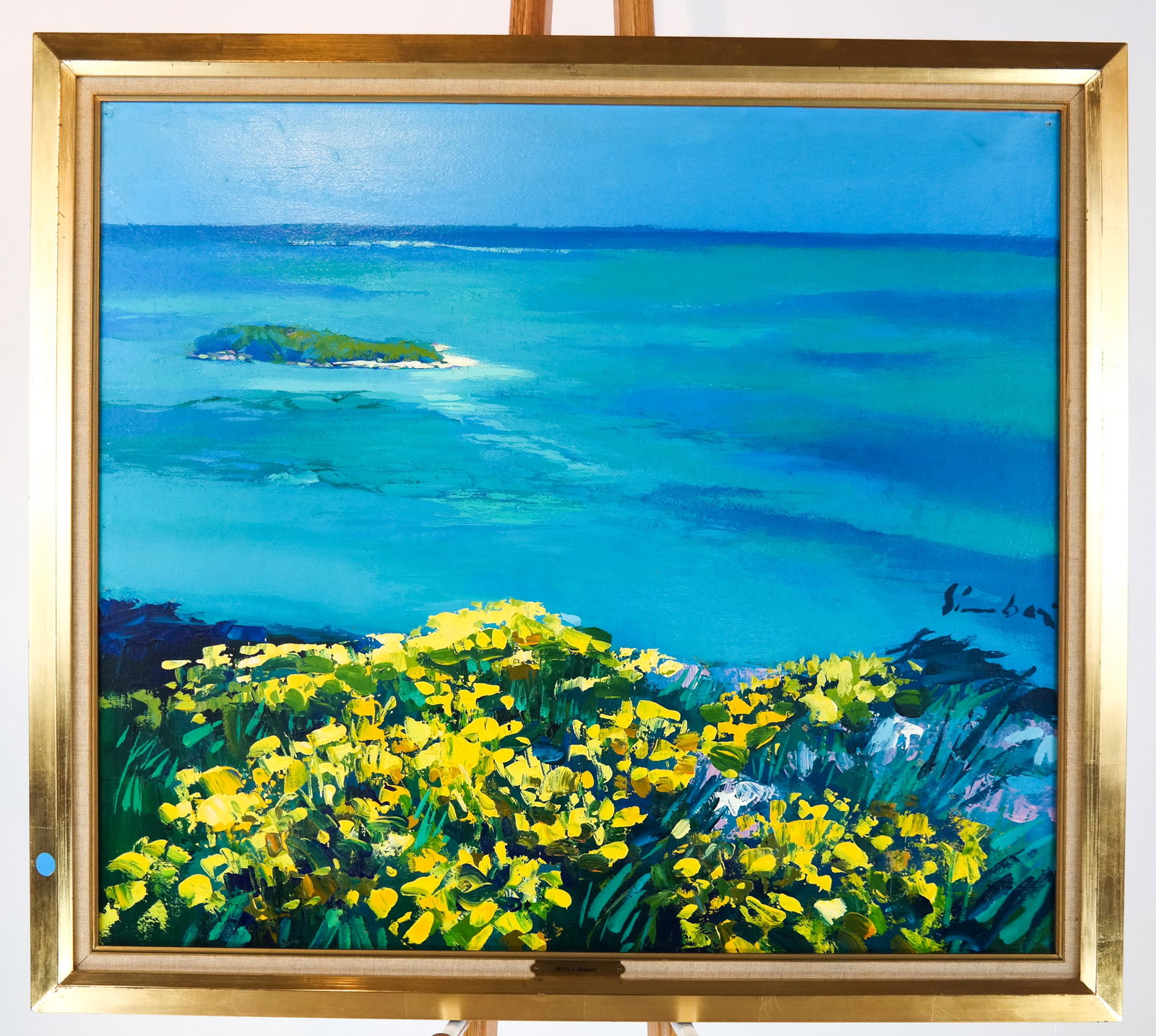 Nicola SIMBARI: Coastal landscape - Oil on Canvas (1 of 7)