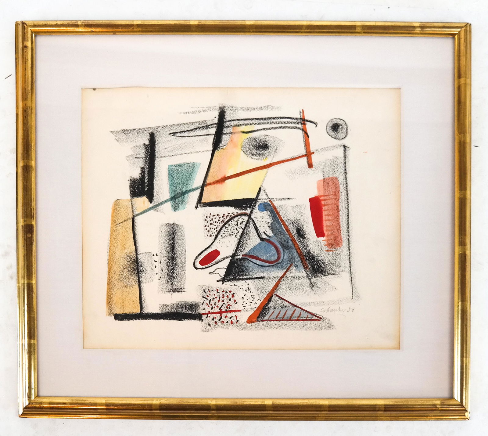 Louis SCHANKER: Abstract Landscape - Mixed Media (1 of 5)