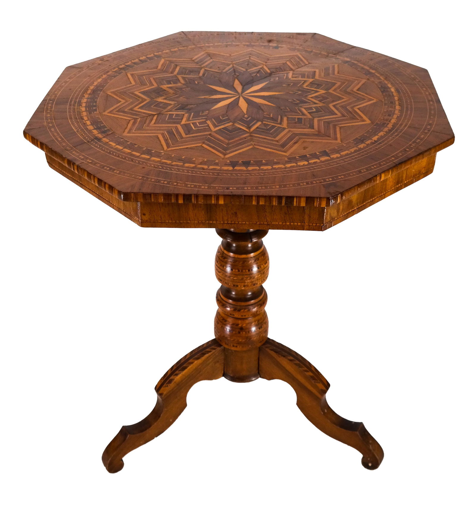Austrian Inlaid Octagonal Table (1 of 6)