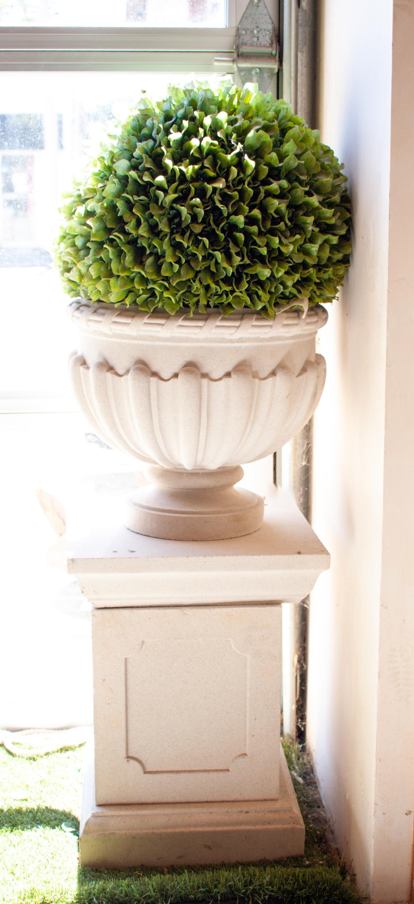 Haddonstone Cast Stone Planter on Pedestal (1 of 2)