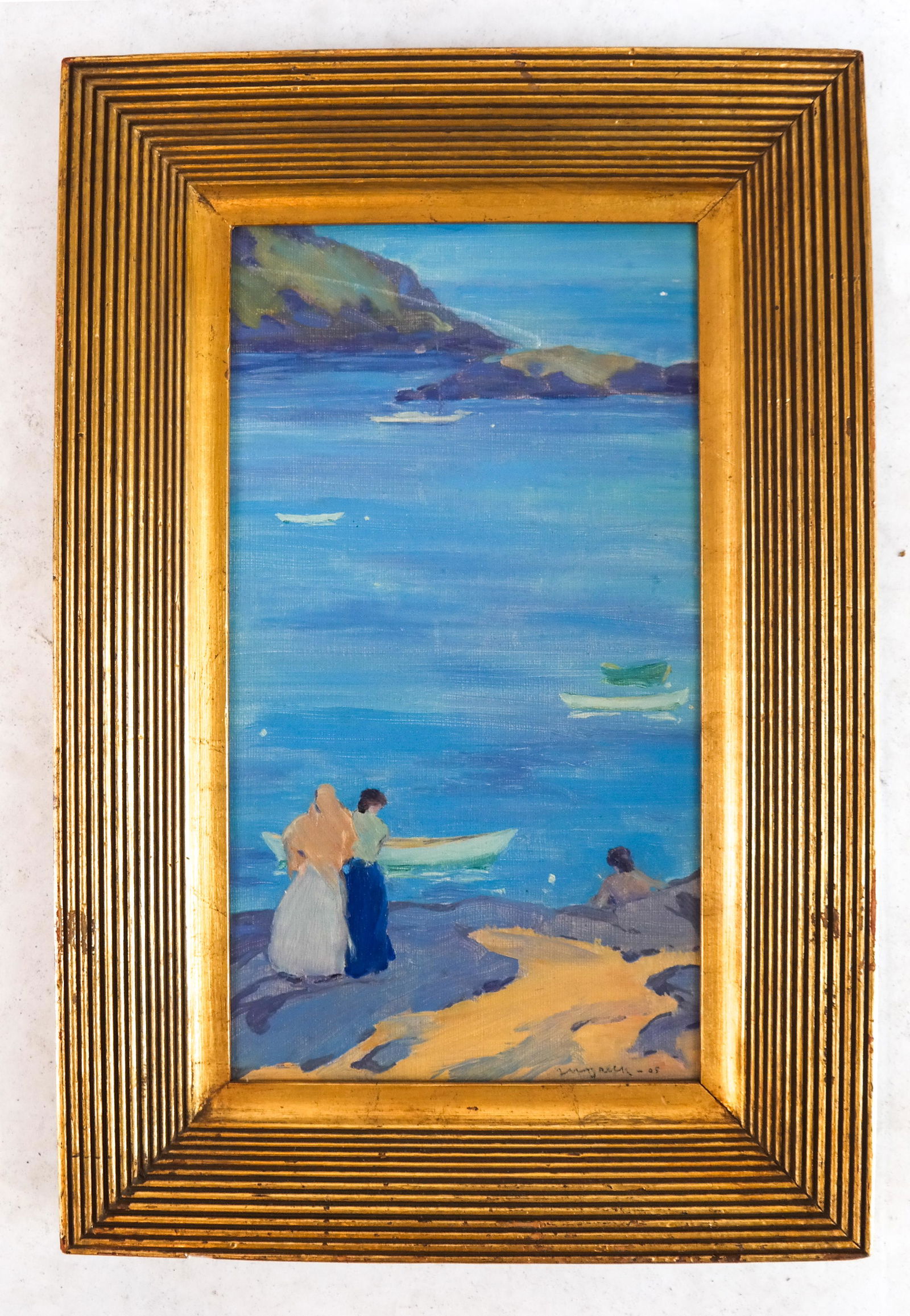 Frank W. MYRICK: Beach - Oil on Panel (1 of 6)