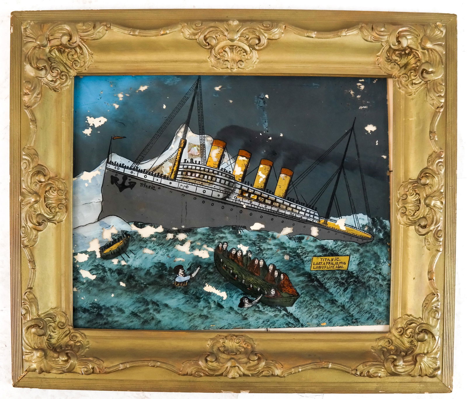 Titanic, Reverse Painted Glass (1 of 7)