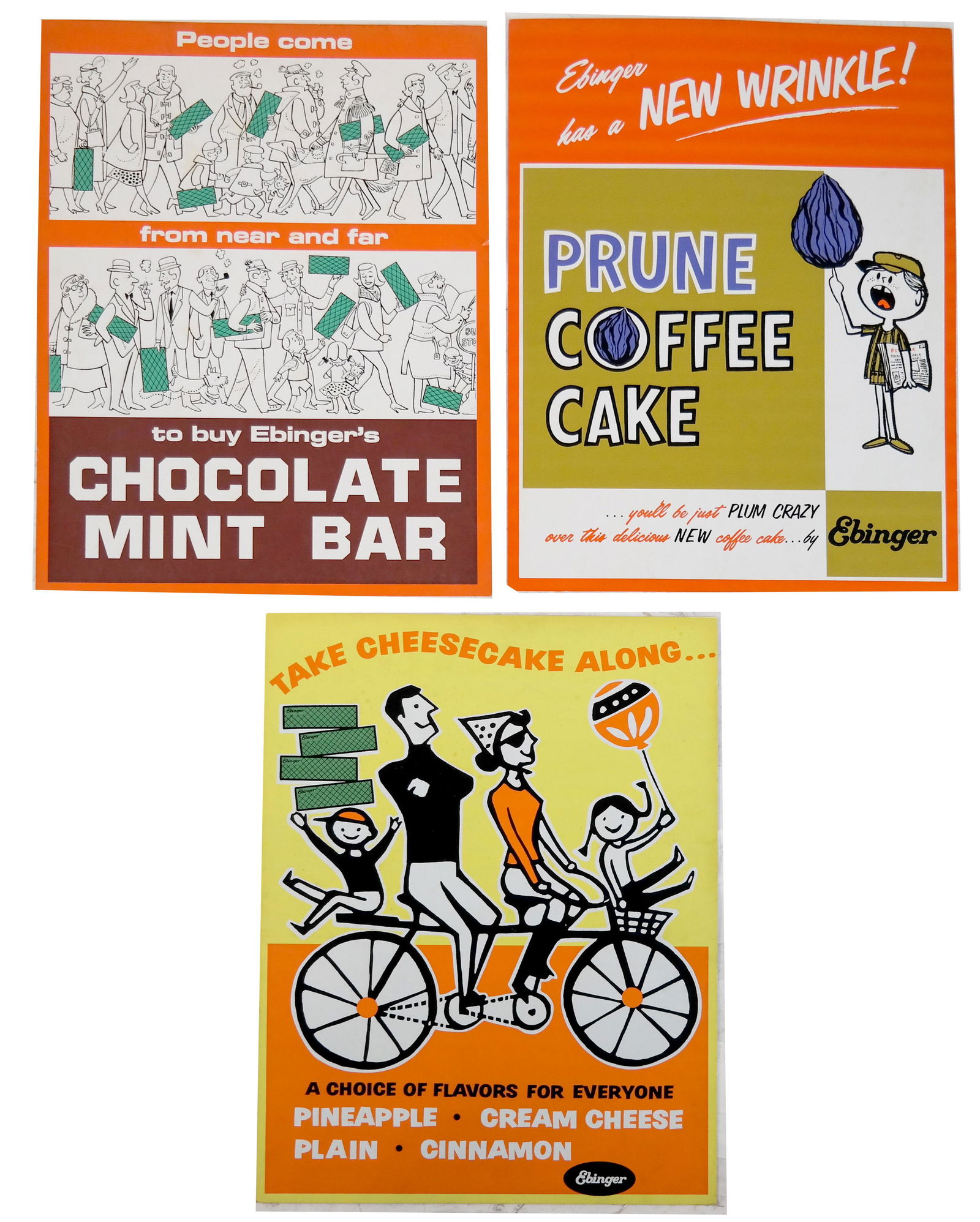 Ebinger Bakery - 3 Unframed Poster Cards (1 of 4)