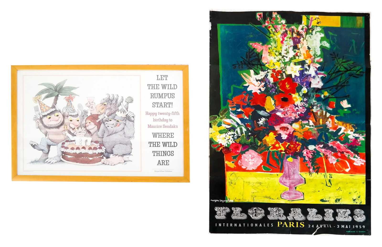 R. BEZOMES, M. SENDAK: Two Prints (1 of 4)