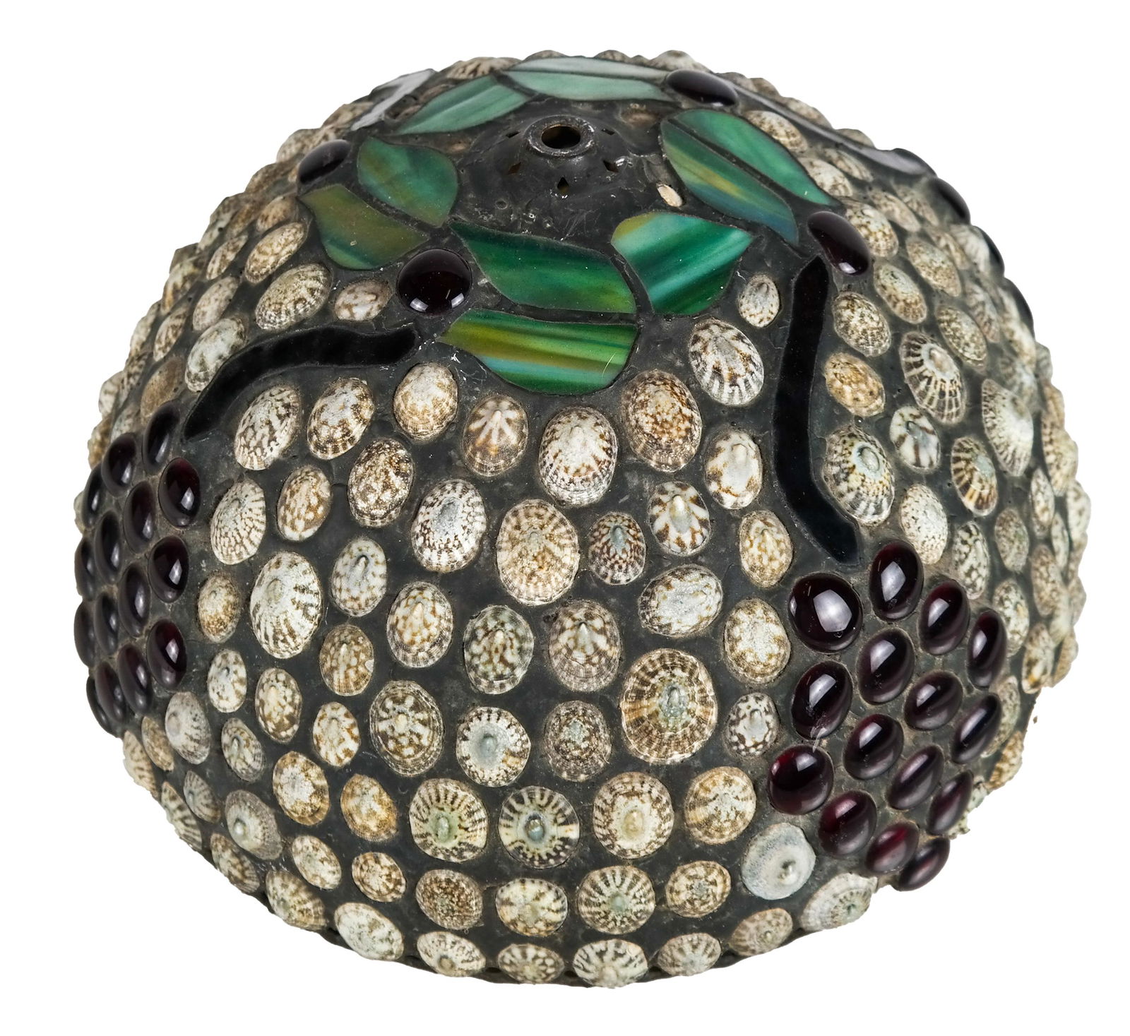 Art Glass & Shell Inlaid Lamp Shade (1 of 6)
