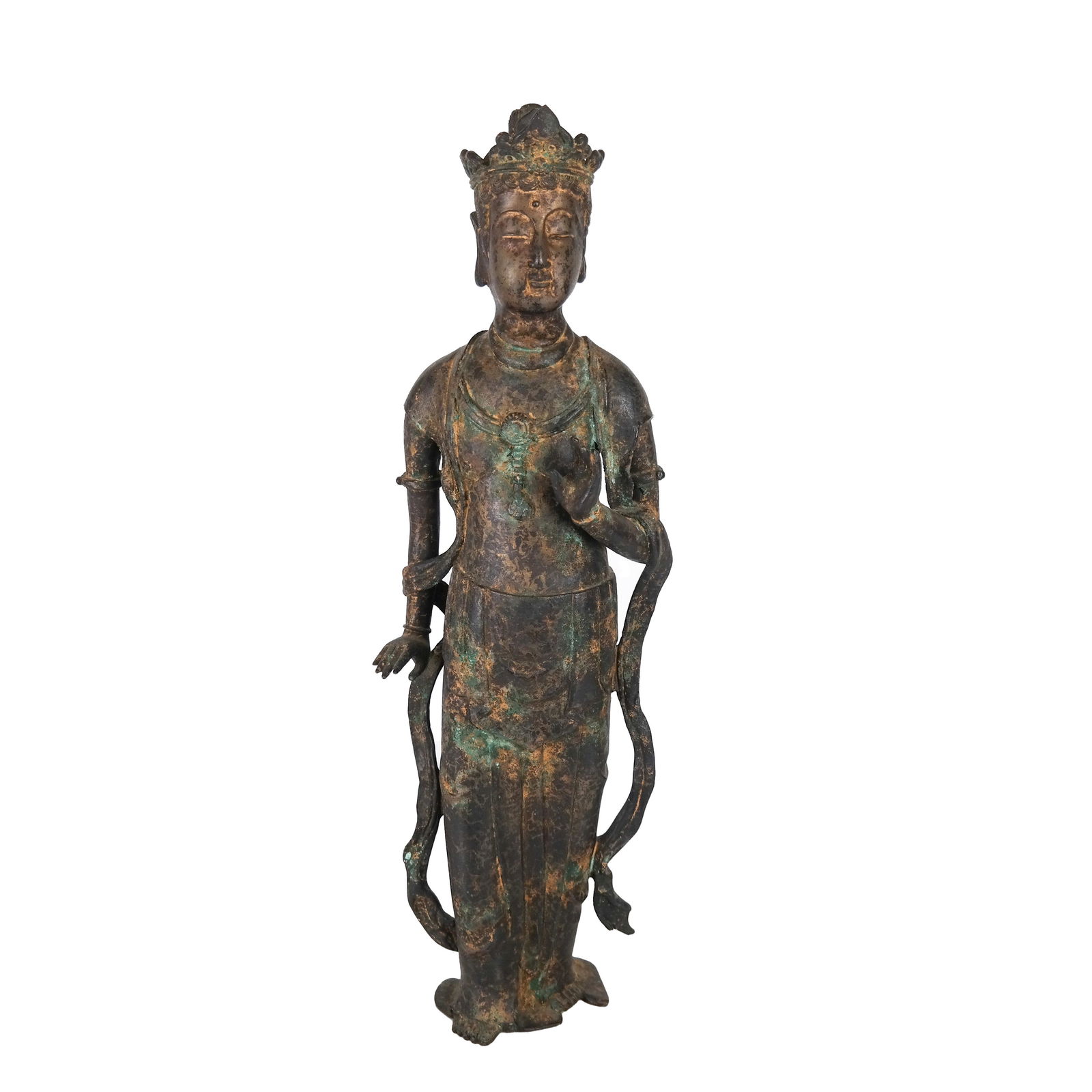 Tibetan Bronze Statue of Goddess Tara (1 of 7)