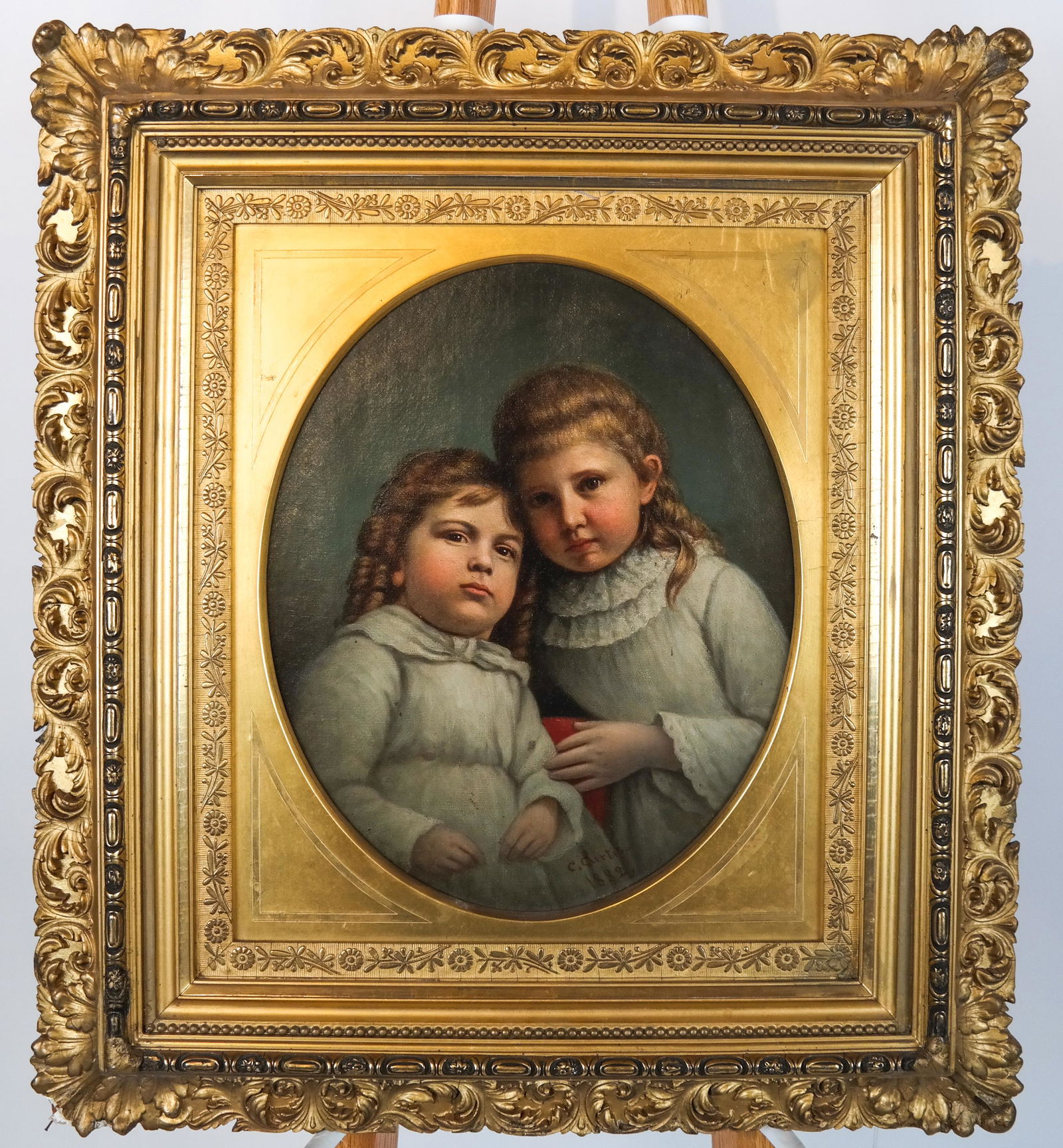 Calvin CURTIS: Portrait of Two Girls - O/C (1 of 5)