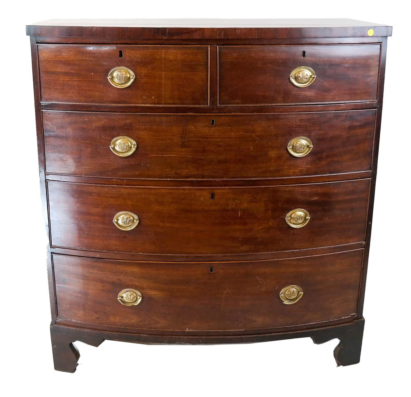 Georgian Mahogany Bow Front Chest (1 of 5)