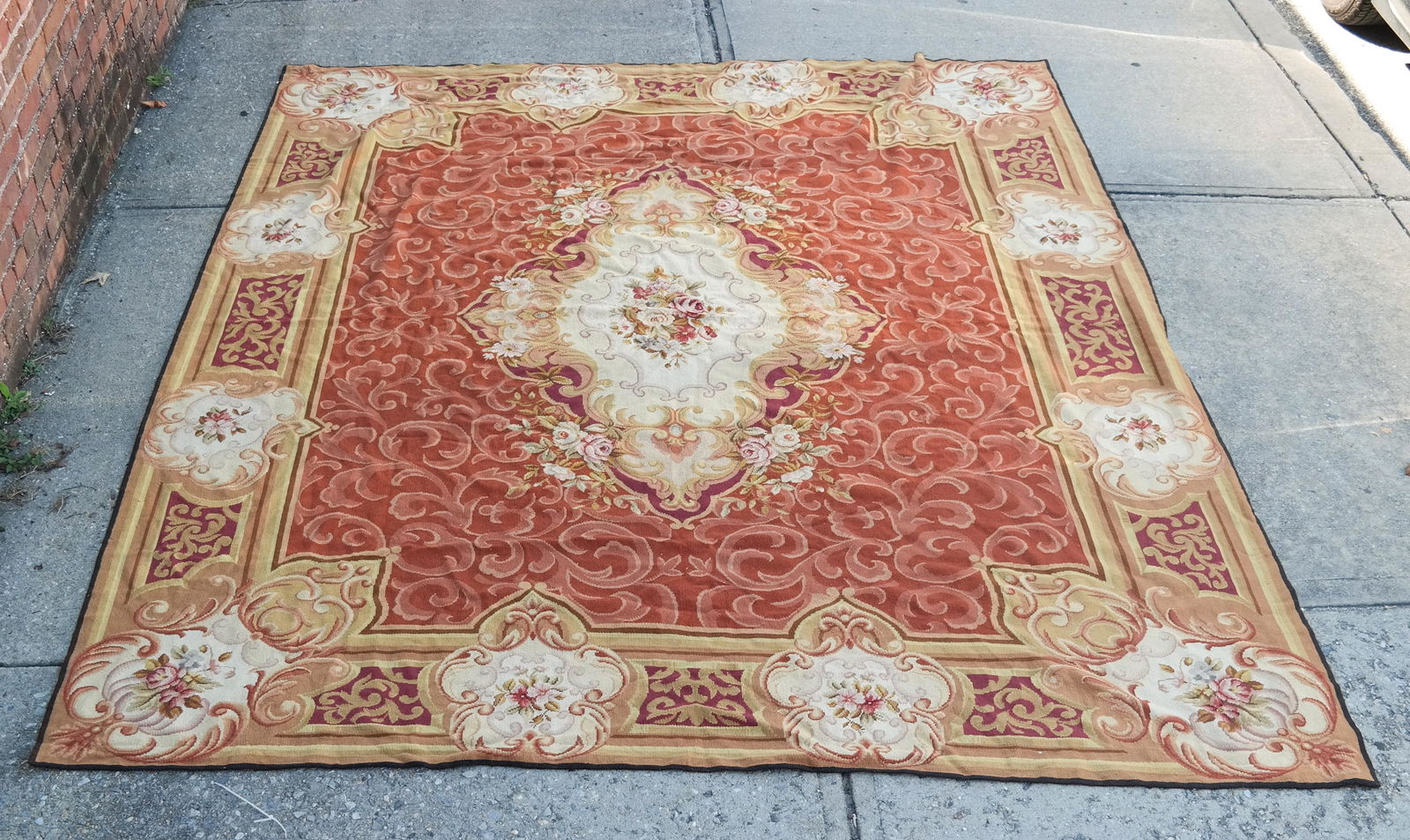 Needlepoint Floral Textile (Rug) (1 of 15)