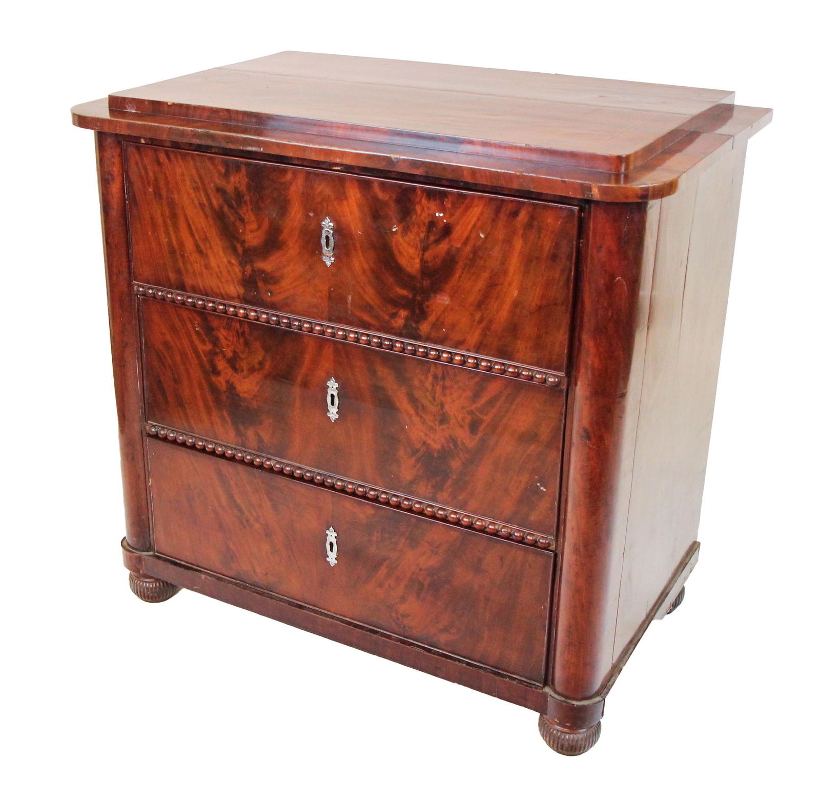 19th C. Biedermeier 3-Drawer Chest (1 of 9)