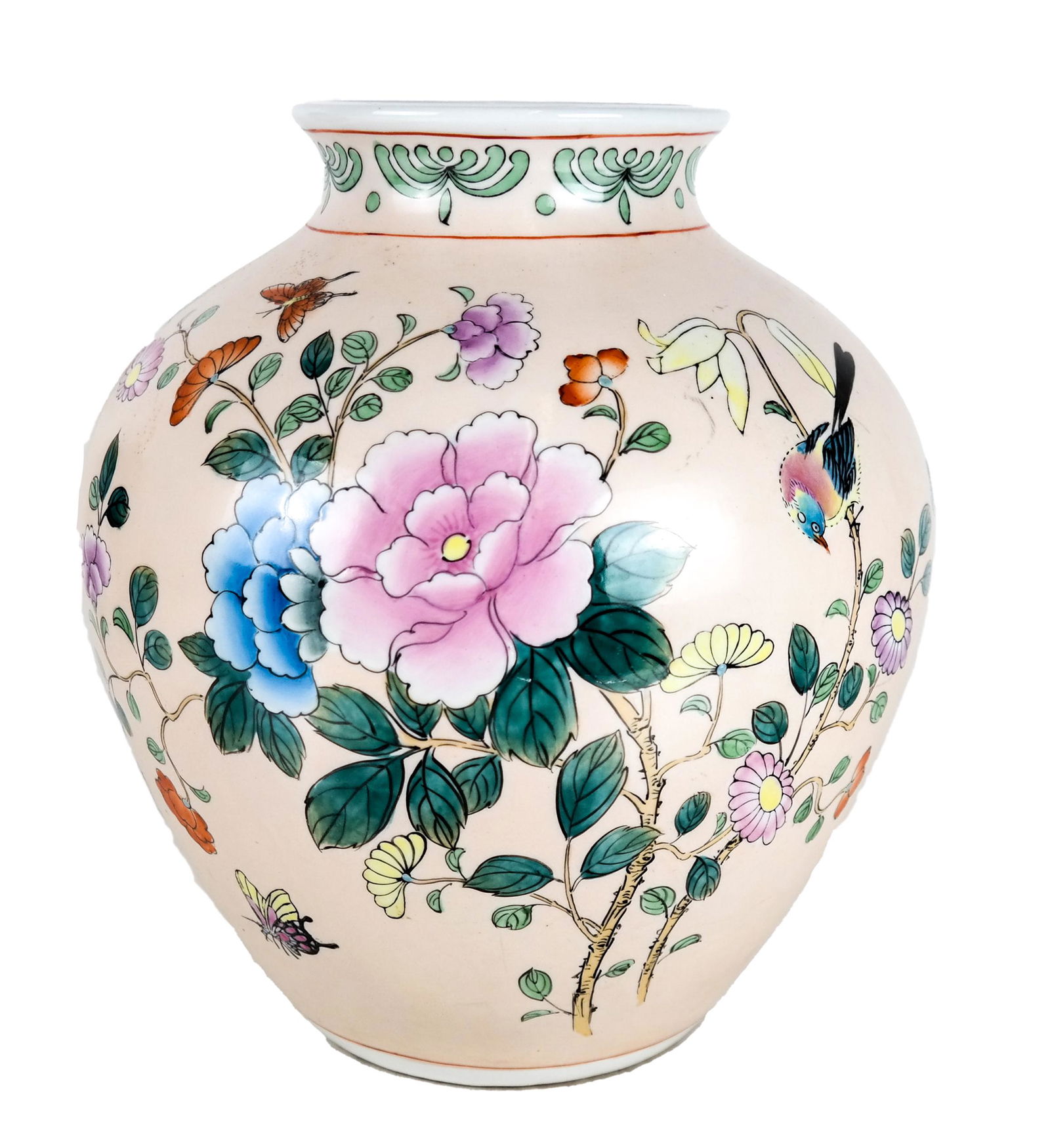 Pink Polychrome Ceramic Vase (1 of 5)