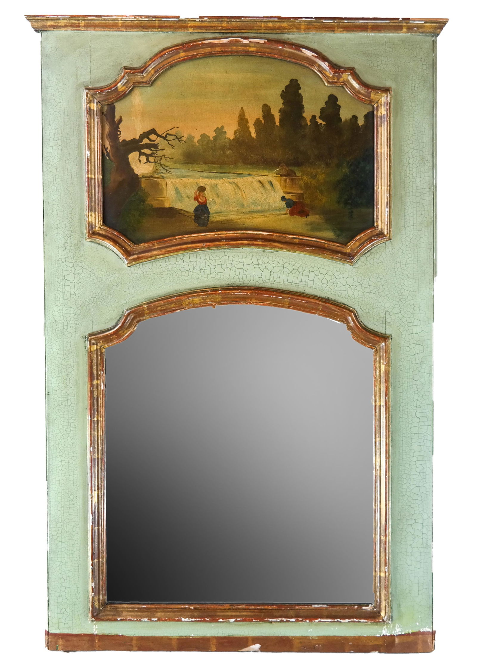 Decorated Trumeau Mirror (1 of 3)