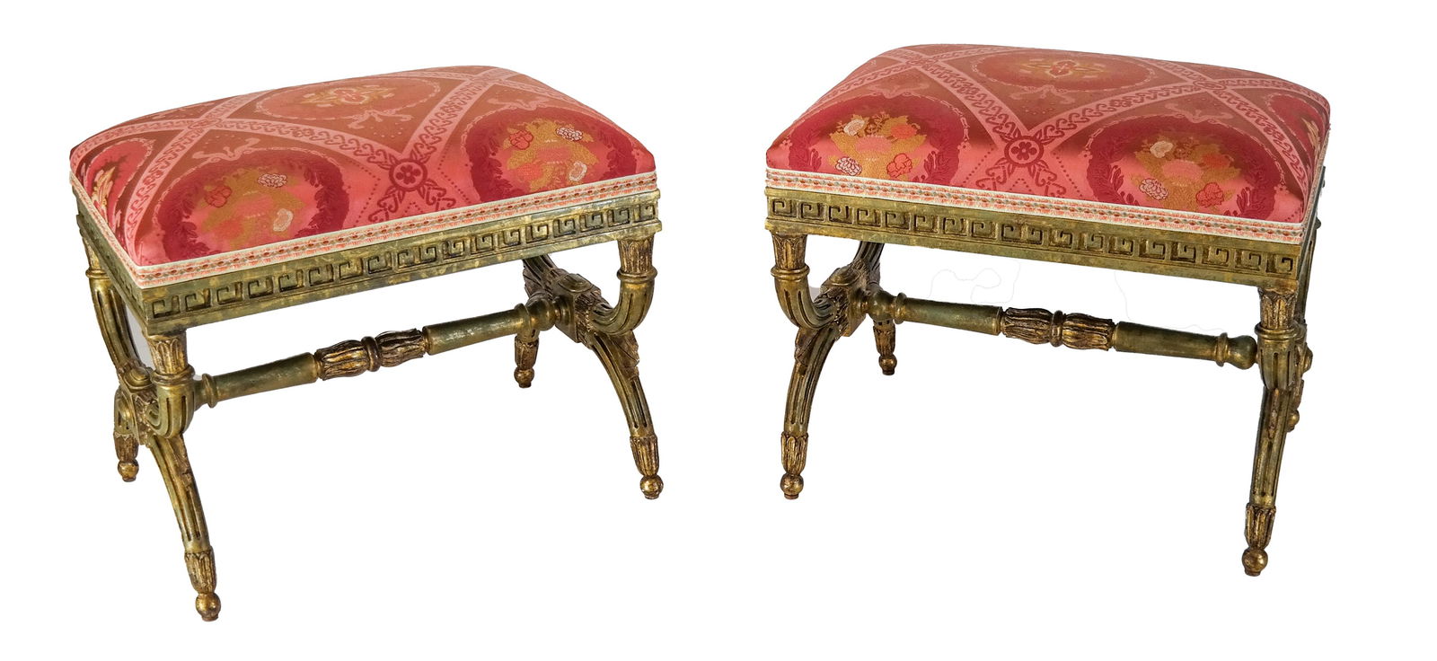Pair Venetian-Style Ottomans / Benches (1 of 5)