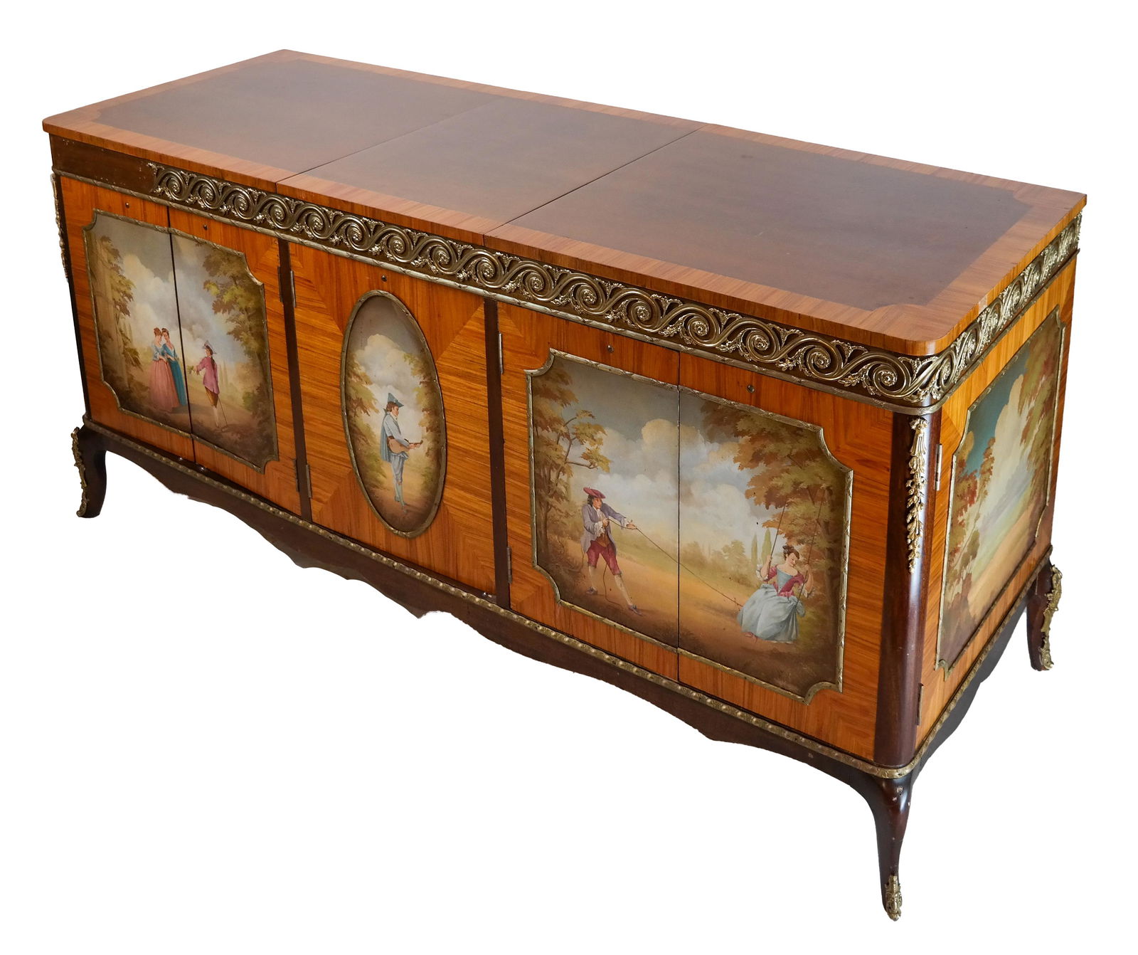 French Scenic Decorated Sideboard (1 of 10)