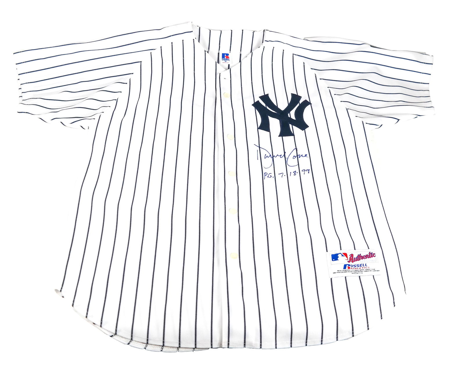 NY Yankees Jersey, Signed "David Cone" (1 of 8)