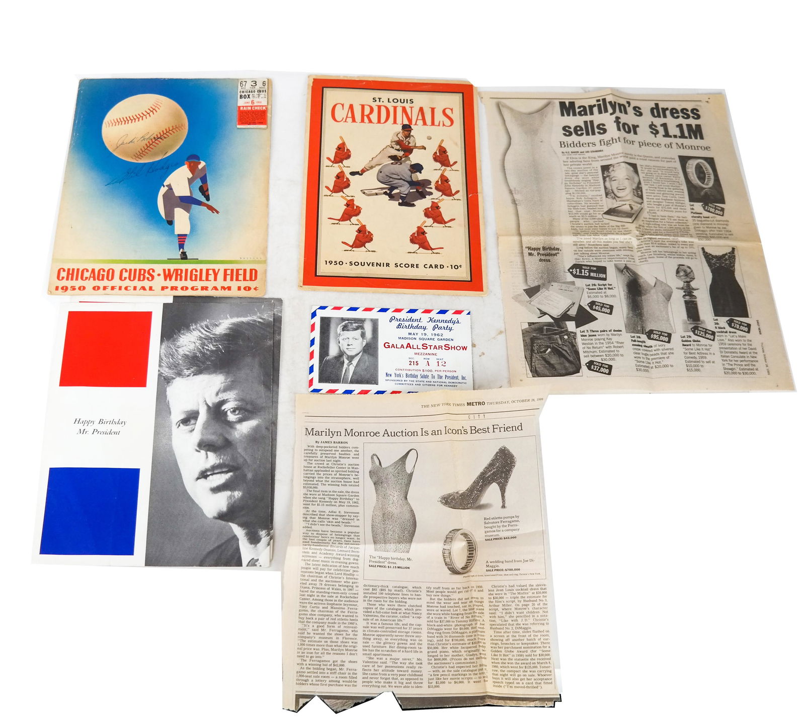 Jackie Robinson, Gil Hodges Signed Program (1 of 9)