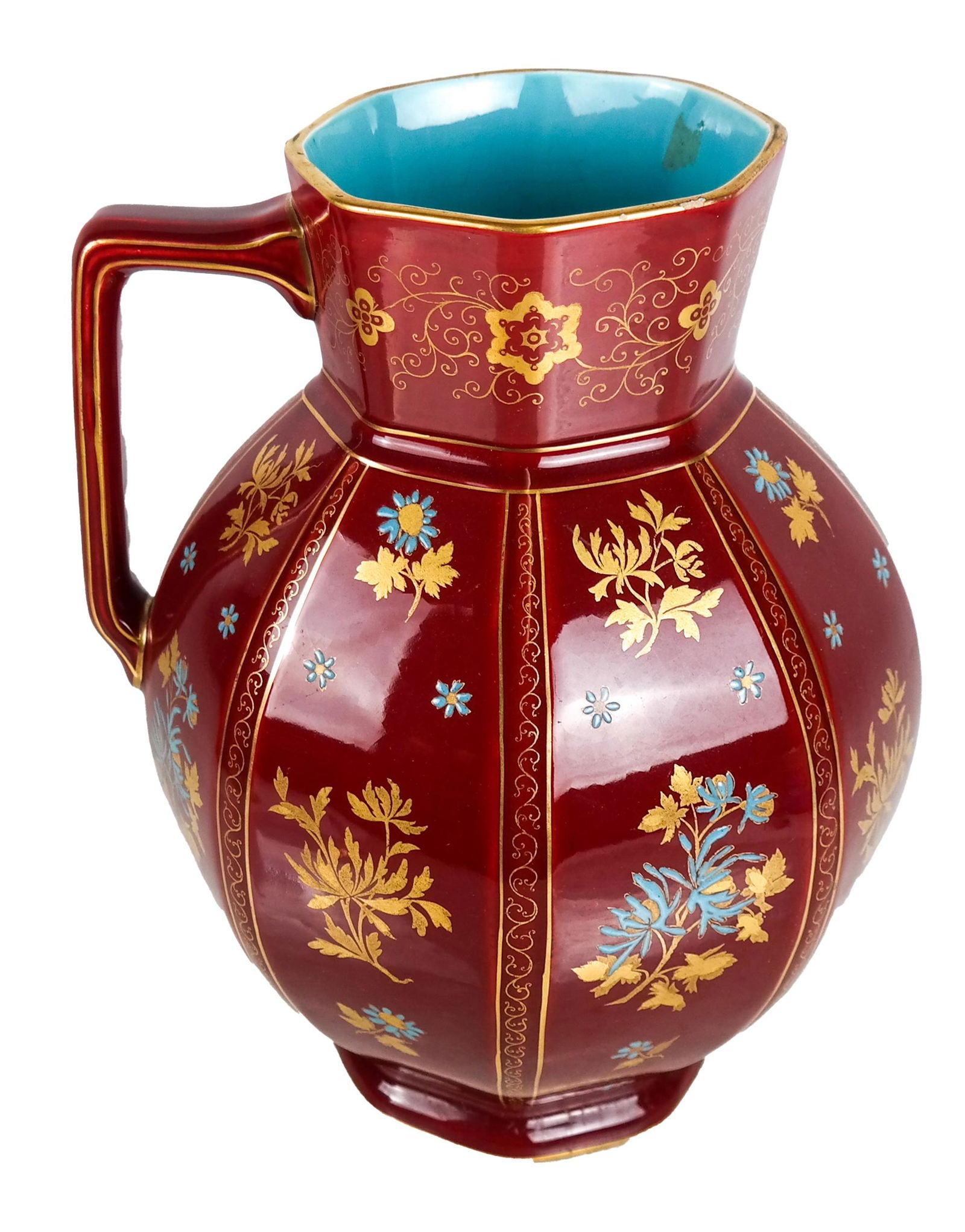 Karp & Gumminks Floral and Gilt Decorated Pitcher (1 of 6)