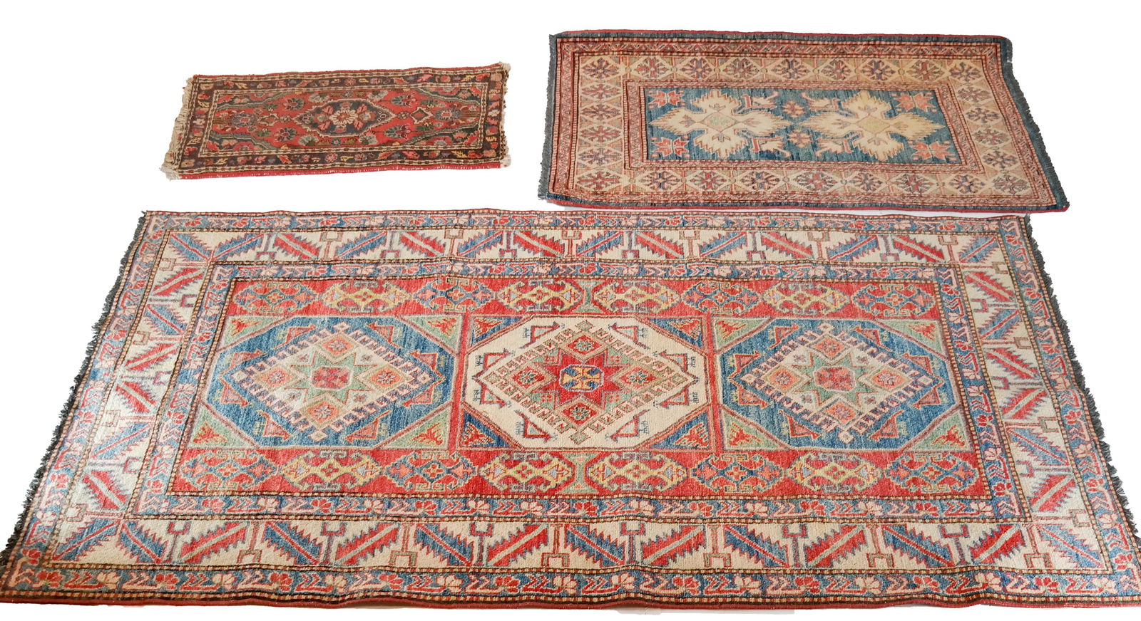 Lot of 3 Kazak Oriental Rugs (1 of 15)