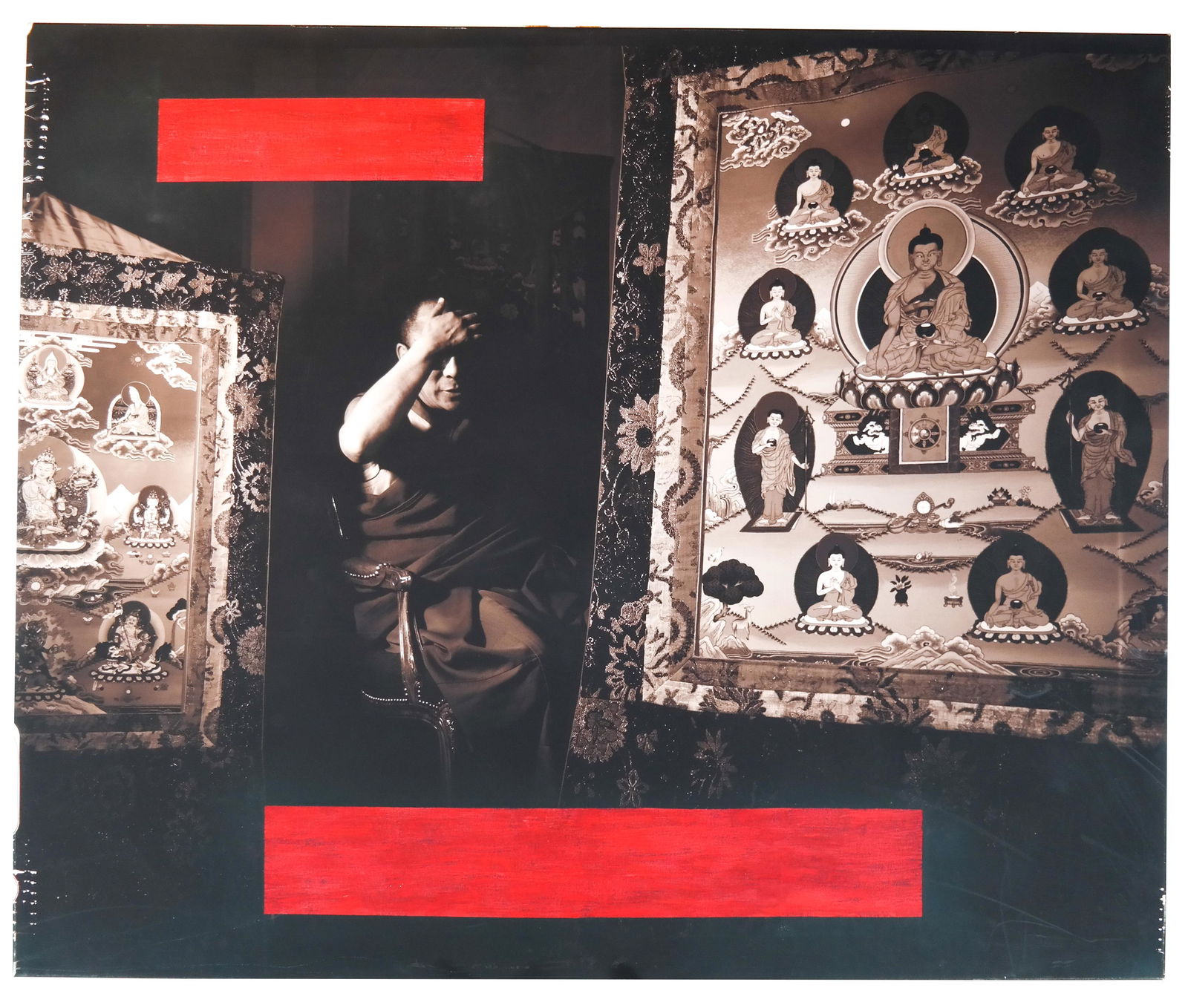 David GAMBLE: "Dalai Lama" - Mixed Media (1 of 9)