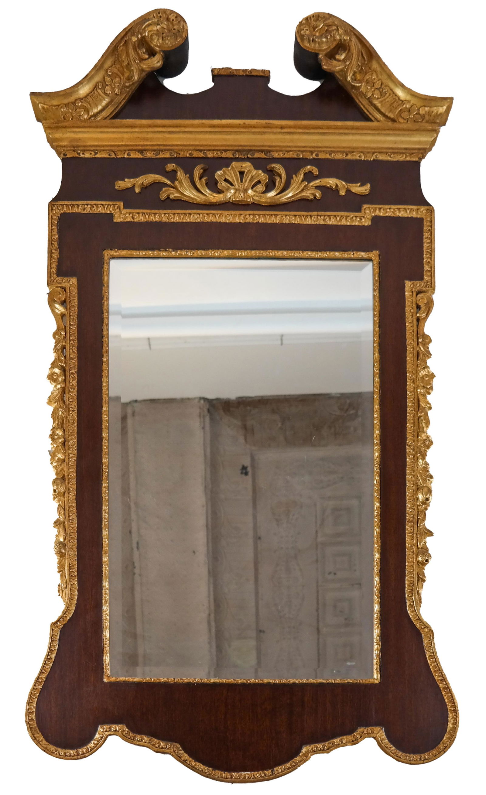 Mahogany and Gilt Wood Mirror (1 of 3)