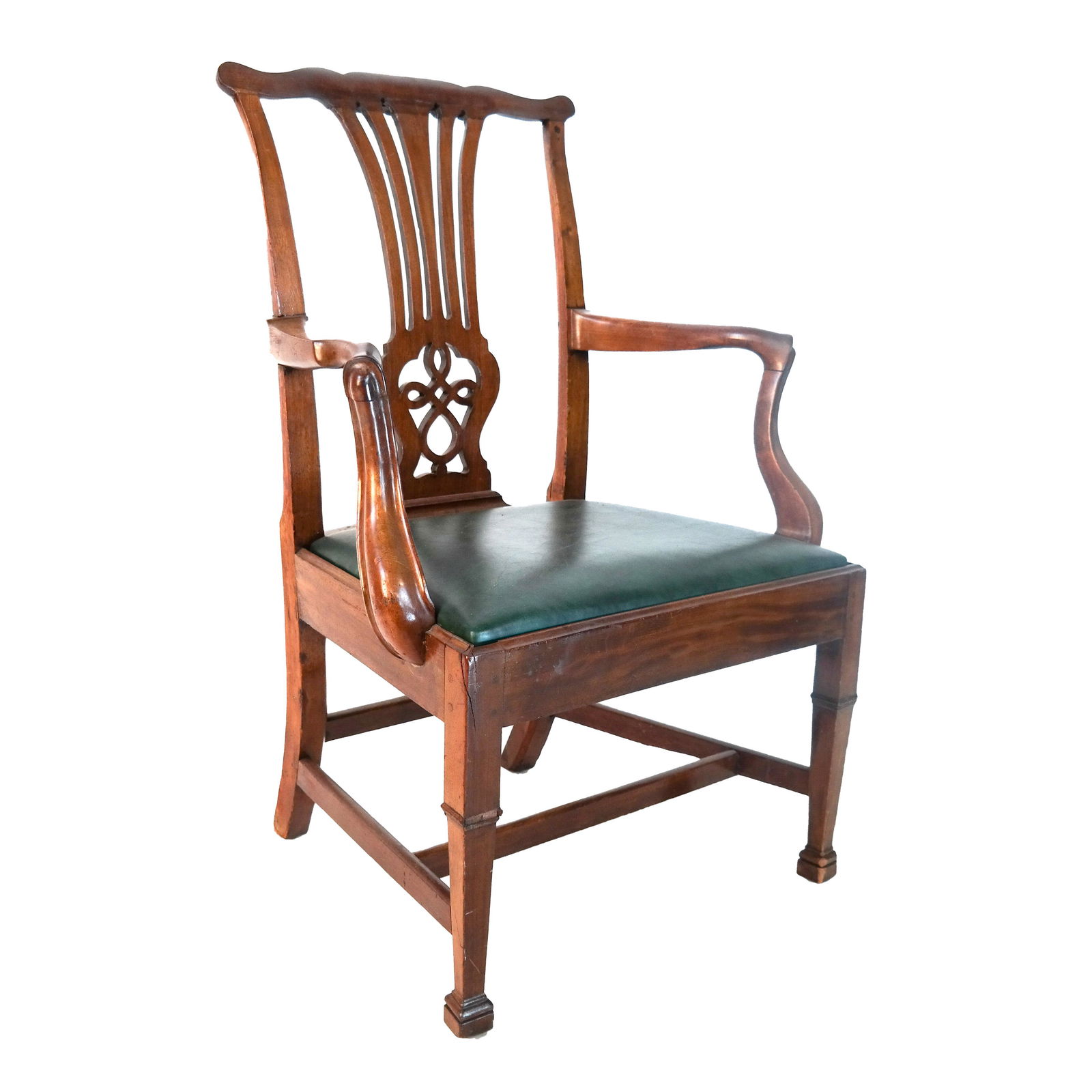 19th C. American Chippendale Arm Chair (1 of 8)